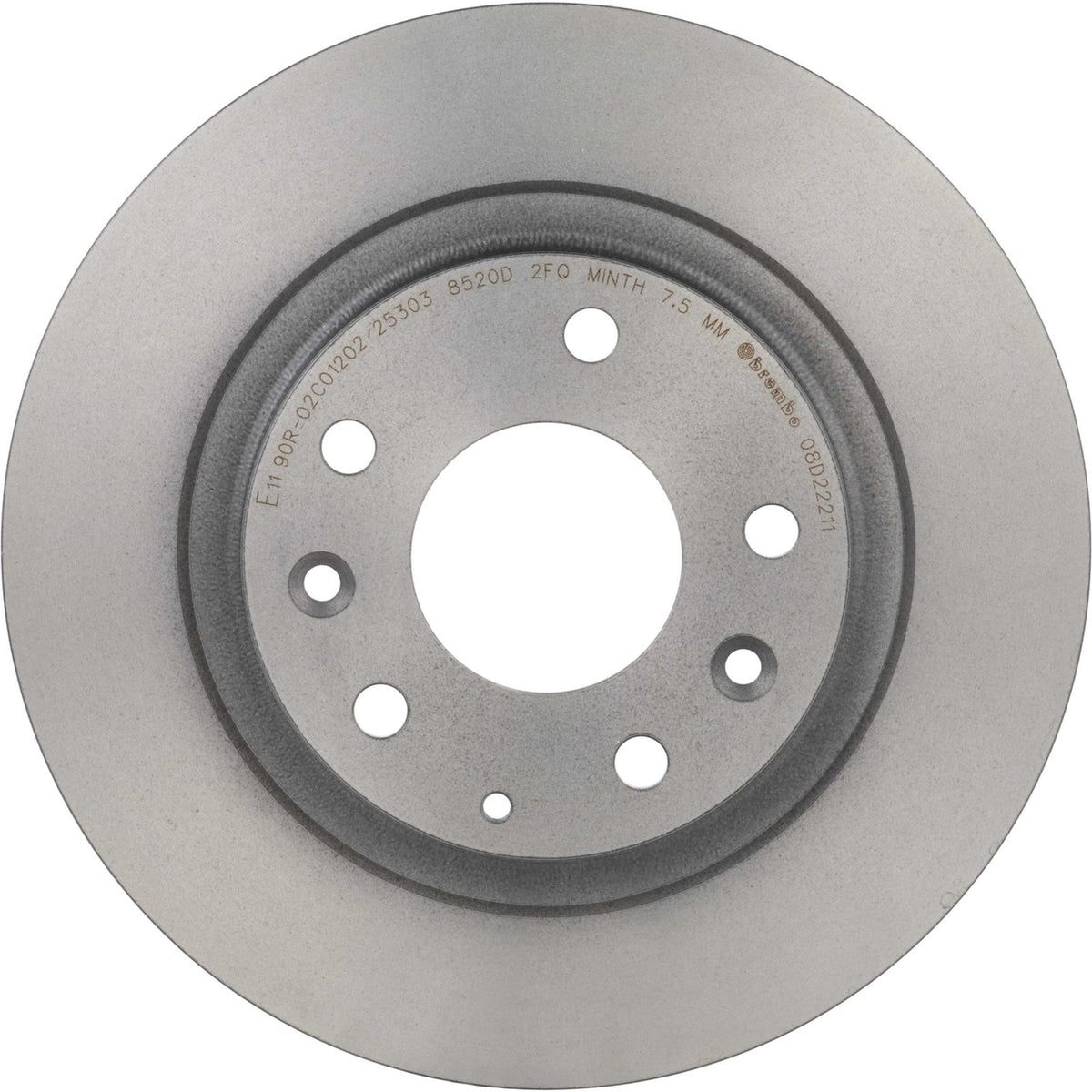 PRIME UV Coated Rear Disc Brake Rotor - 08.D222.11_02