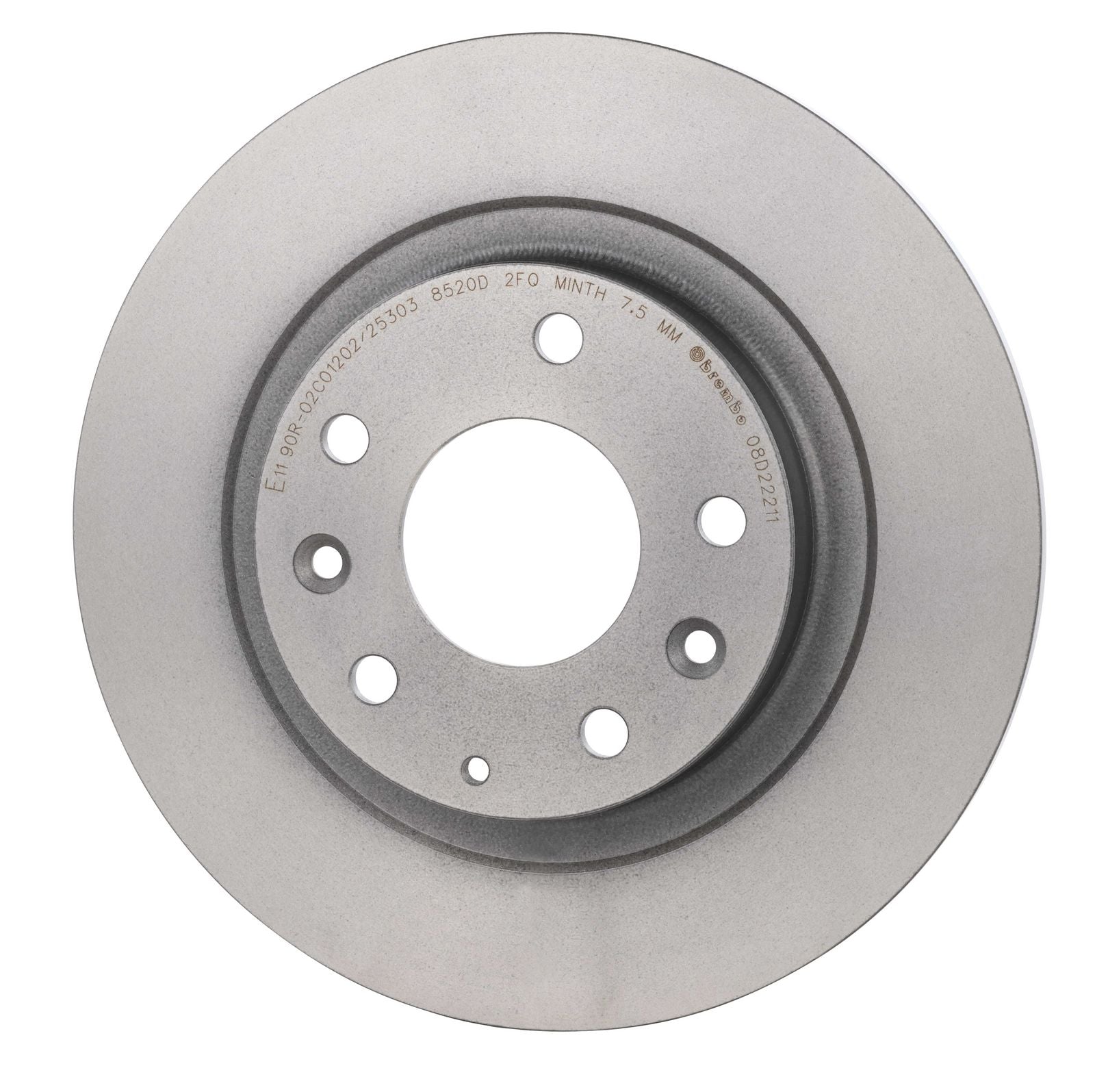 PRIME UV Coated Rear Disc Brake Rotor - 08.D222.11_08