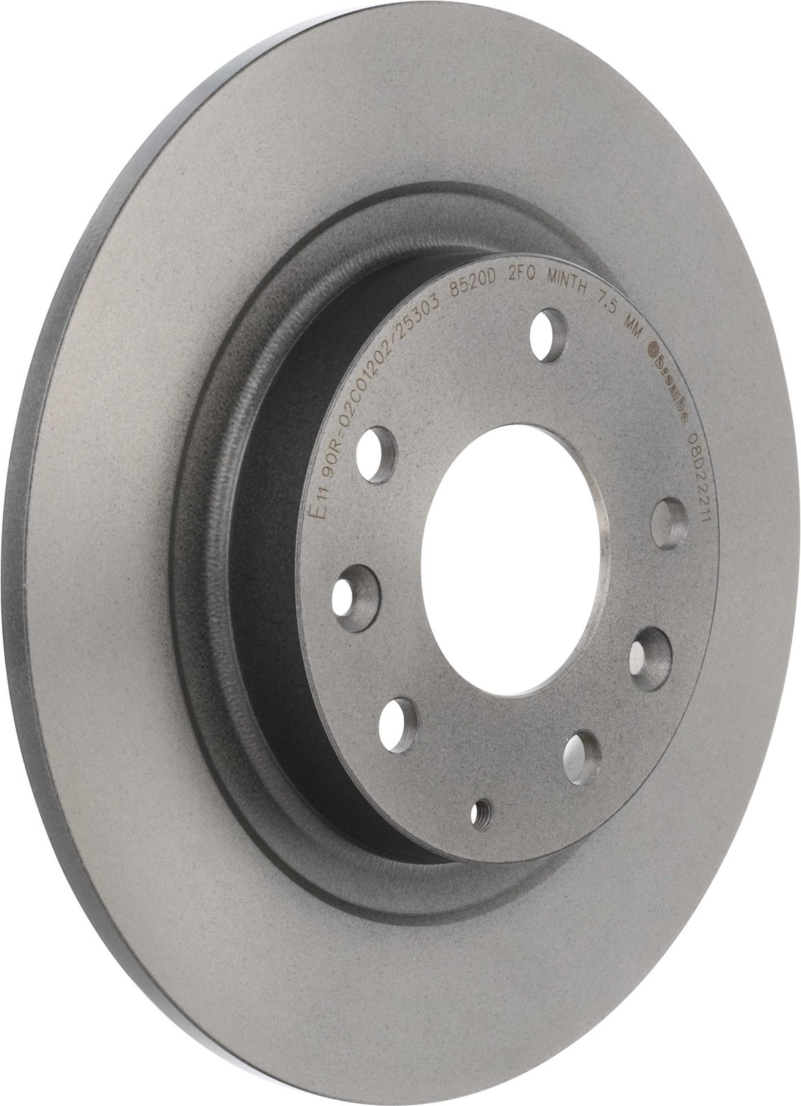 PRIME UV Coated Rear Disc Brake Rotor - 08.D222.11_01