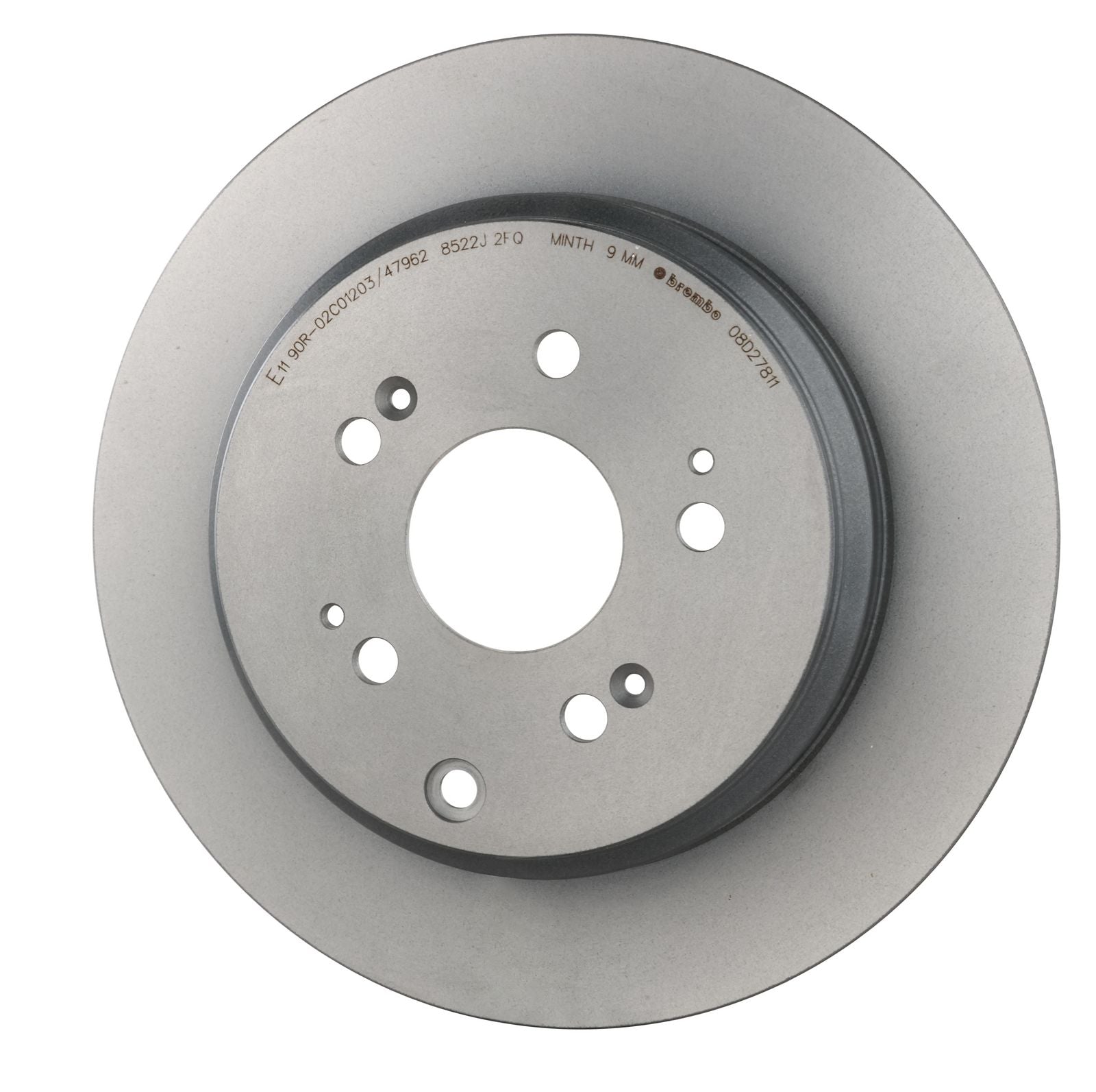 PRIME UV Coated Rear Disc Brake Rotor - 08.D278.11_08