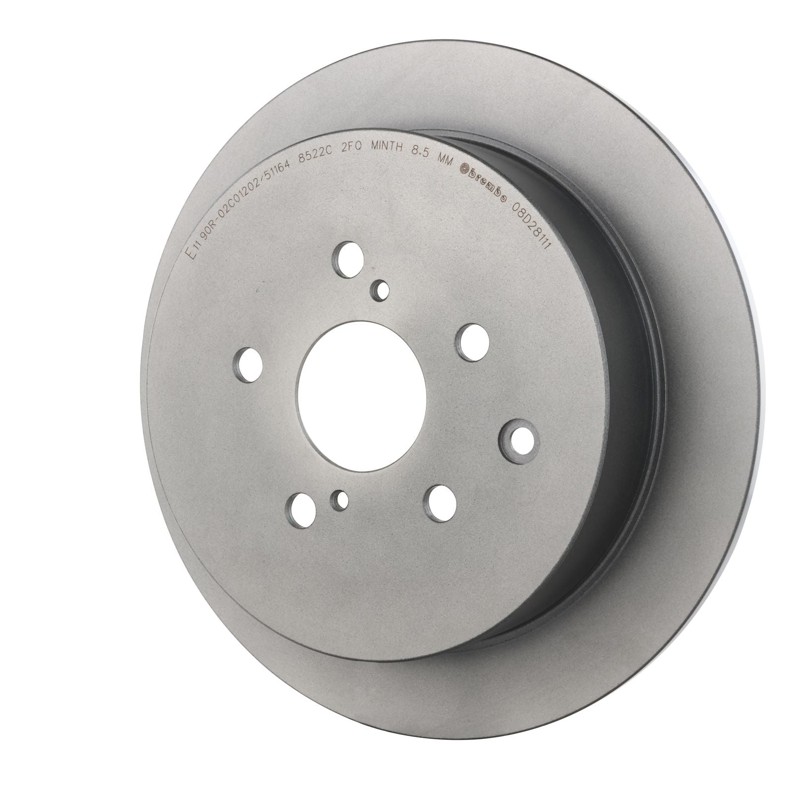 PRIME UV Coated Rear Disc Brake Rotor - 08.D281.11_08