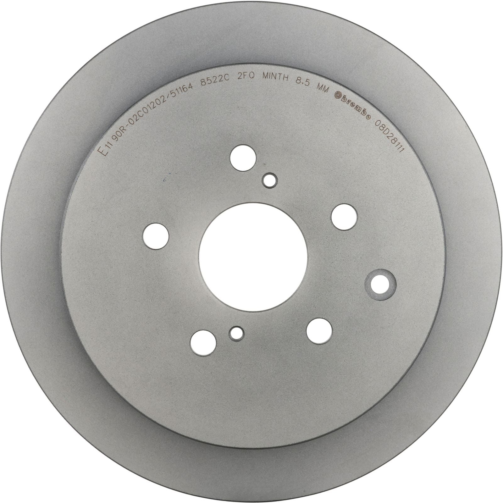PRIME UV Coated Rear Disc Brake Rotor - 08.D281.11_02
