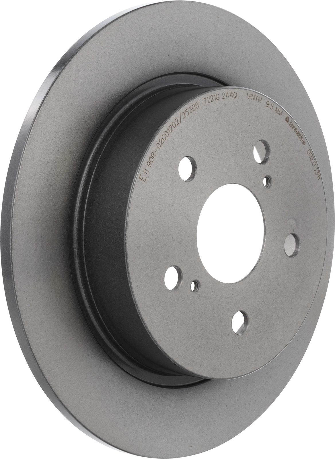 PRIME UV Coated Rear Disc Brake Rotor - 08.E033.11_01