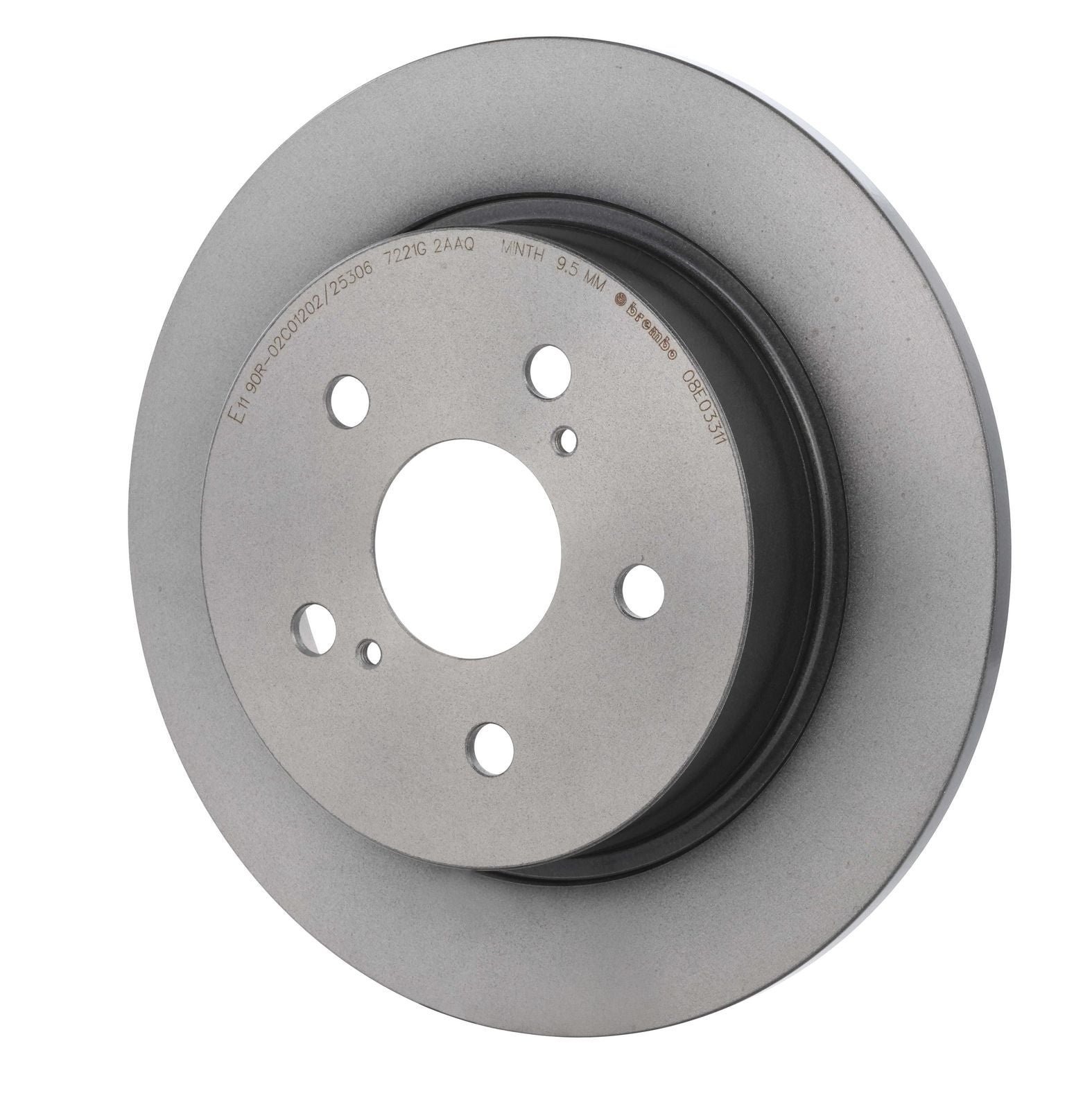 PRIME UV Coated Rear Disc Brake Rotor - 08.E033.11_04