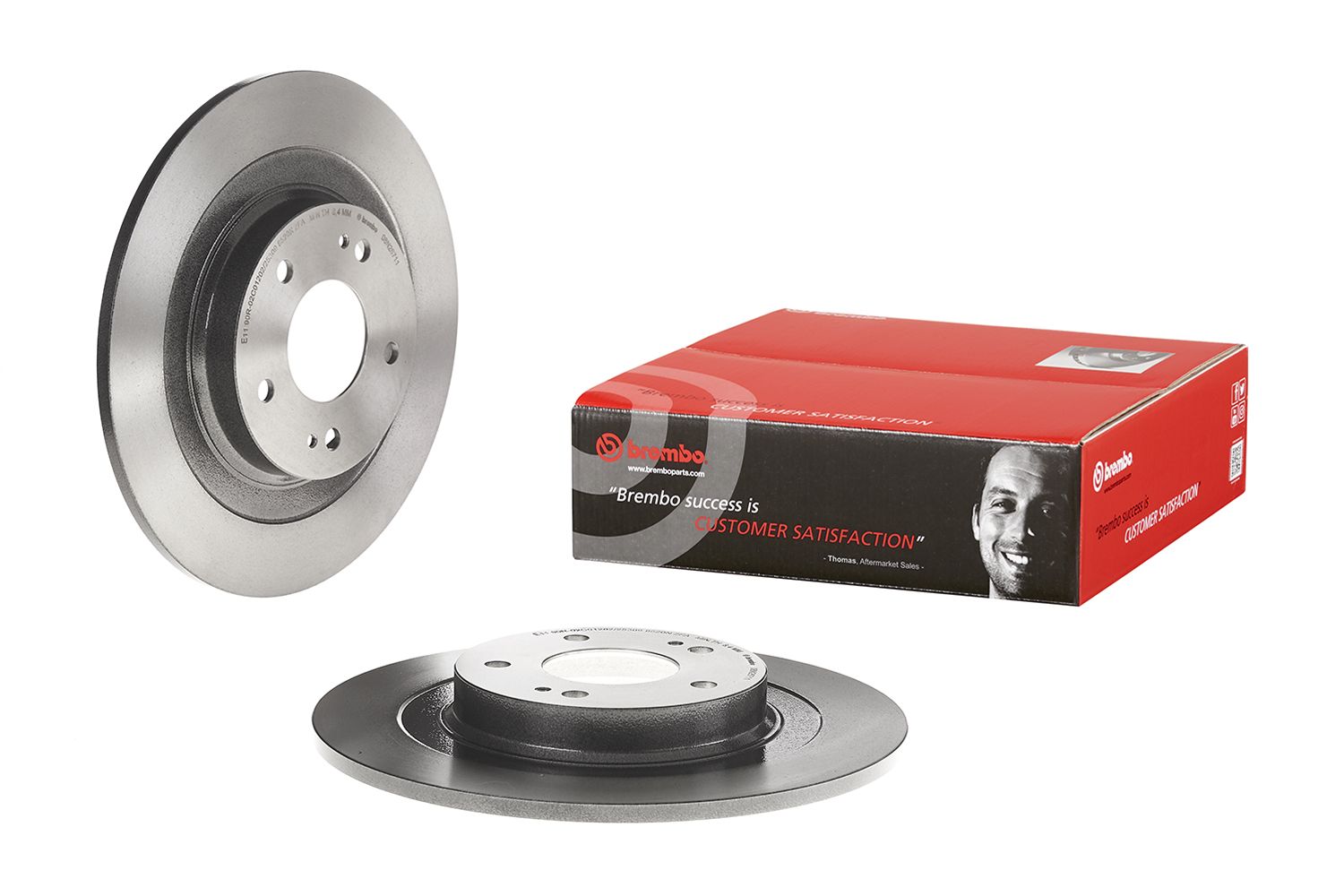 PRIME UV Coated Rear Disc Brake Rotor - 08.N267.11_01