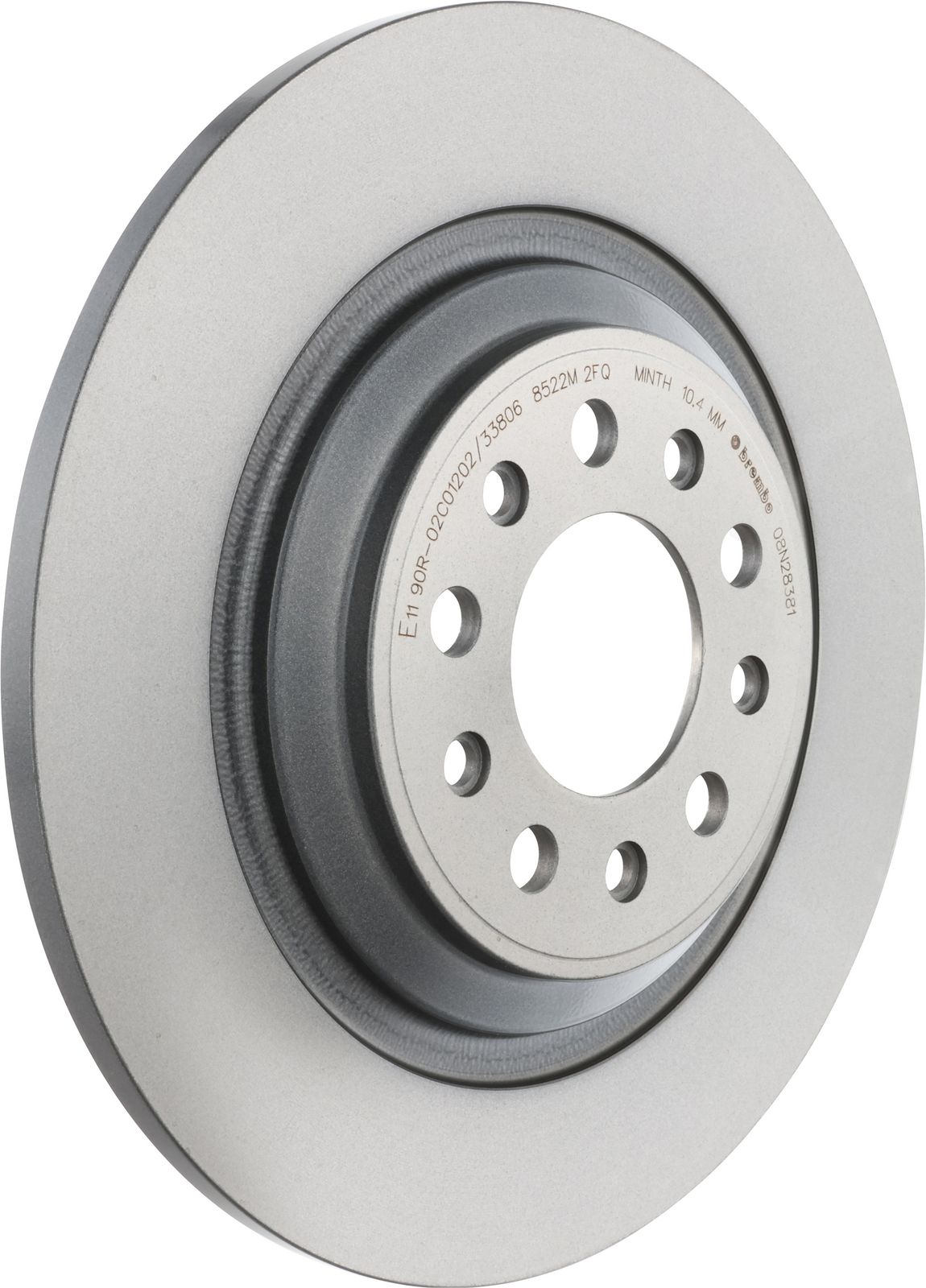 PRIME UV Coated Rear Disc Brake Rotor - 08.N283.81_01