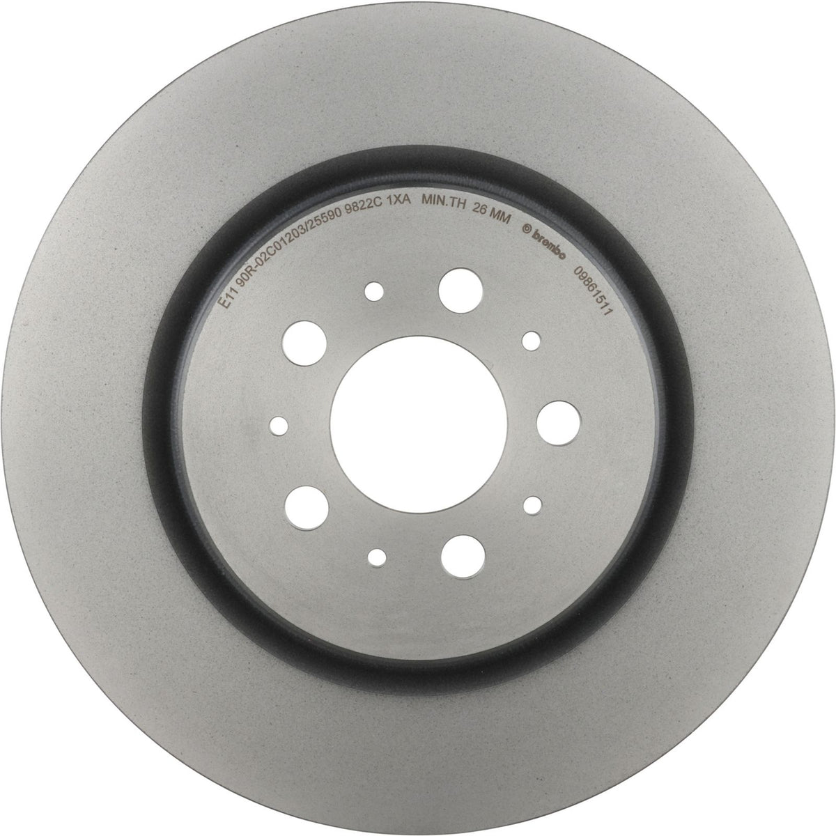 PRIME UV Coated Rear Disc Brake Rotor - 09.8615.11_05