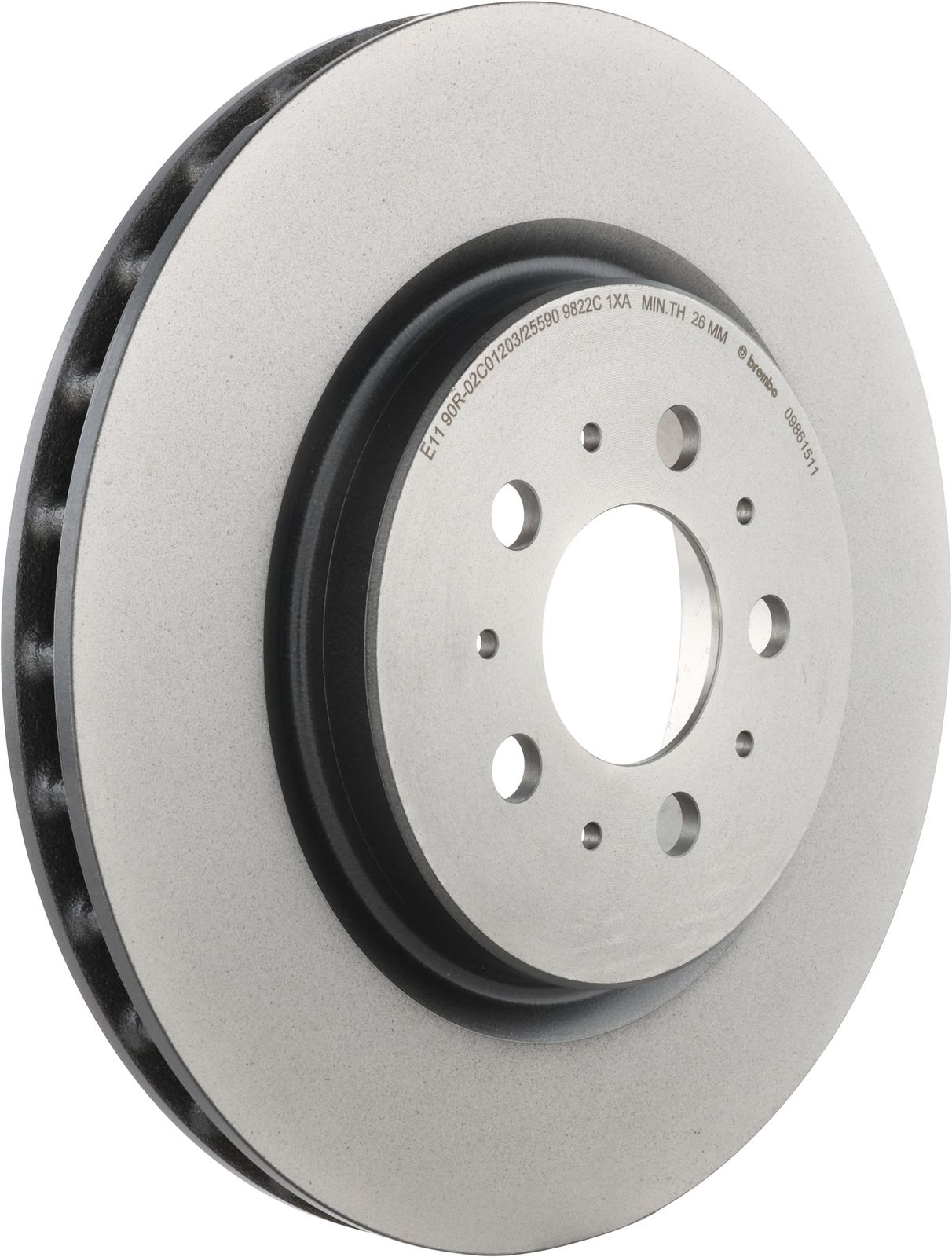 PRIME UV Coated Rear Disc Brake Rotor - 09.8615.11_01