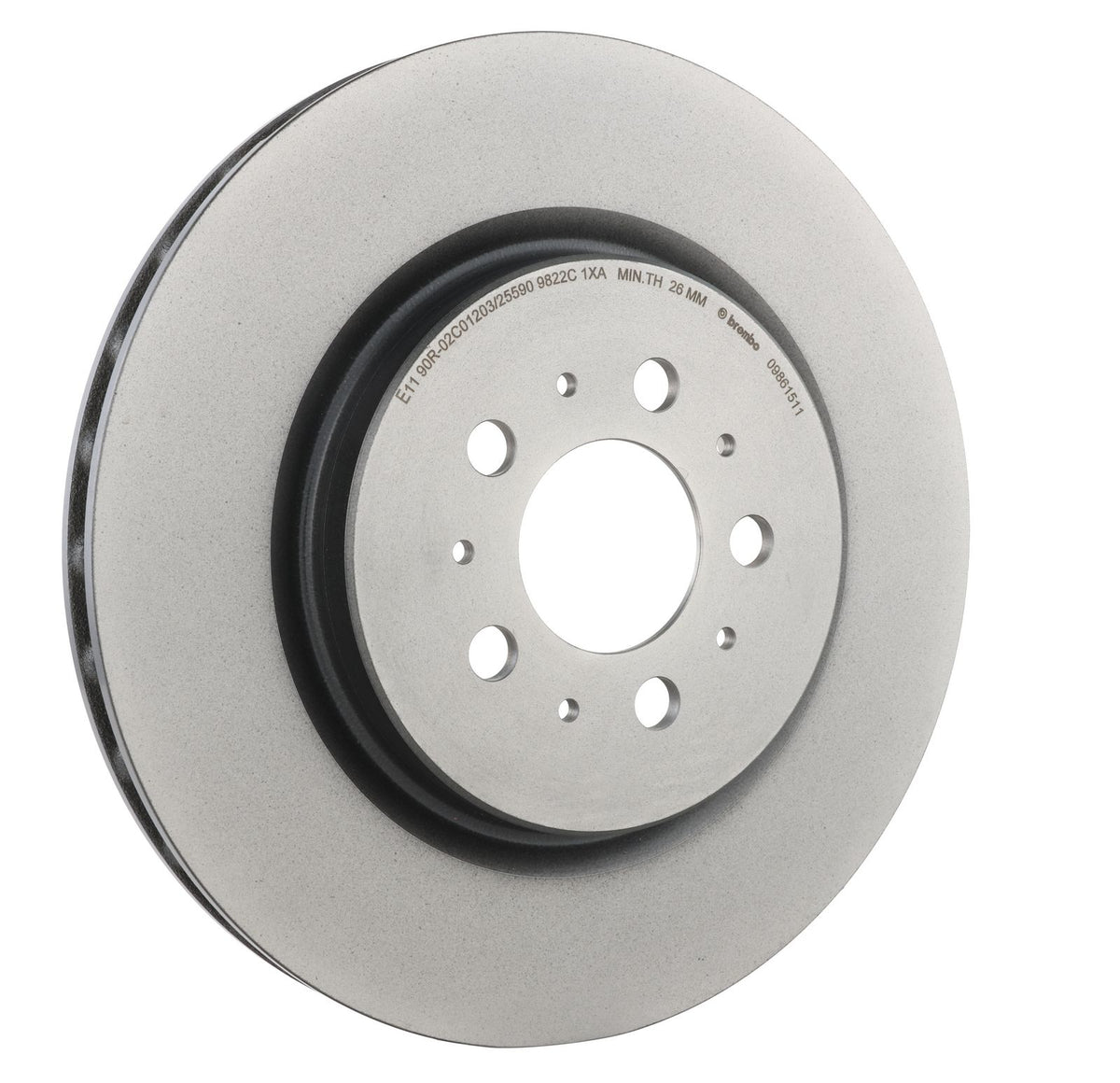 PRIME UV Coated Rear Disc Brake Rotor - 09.8615.11_29