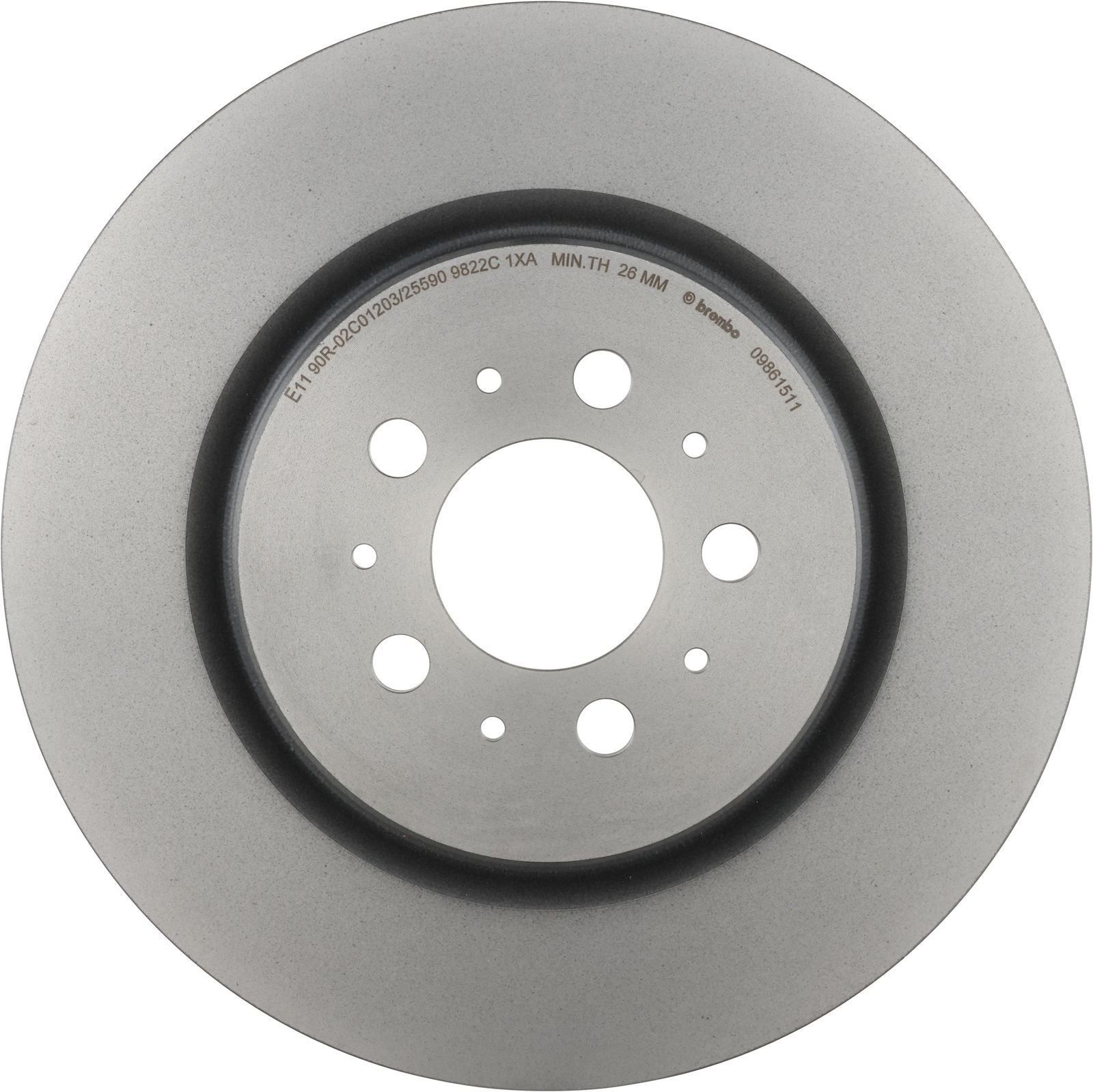 PRIME UV Coated Rear Disc Brake Rotor - 09.8615.11_03