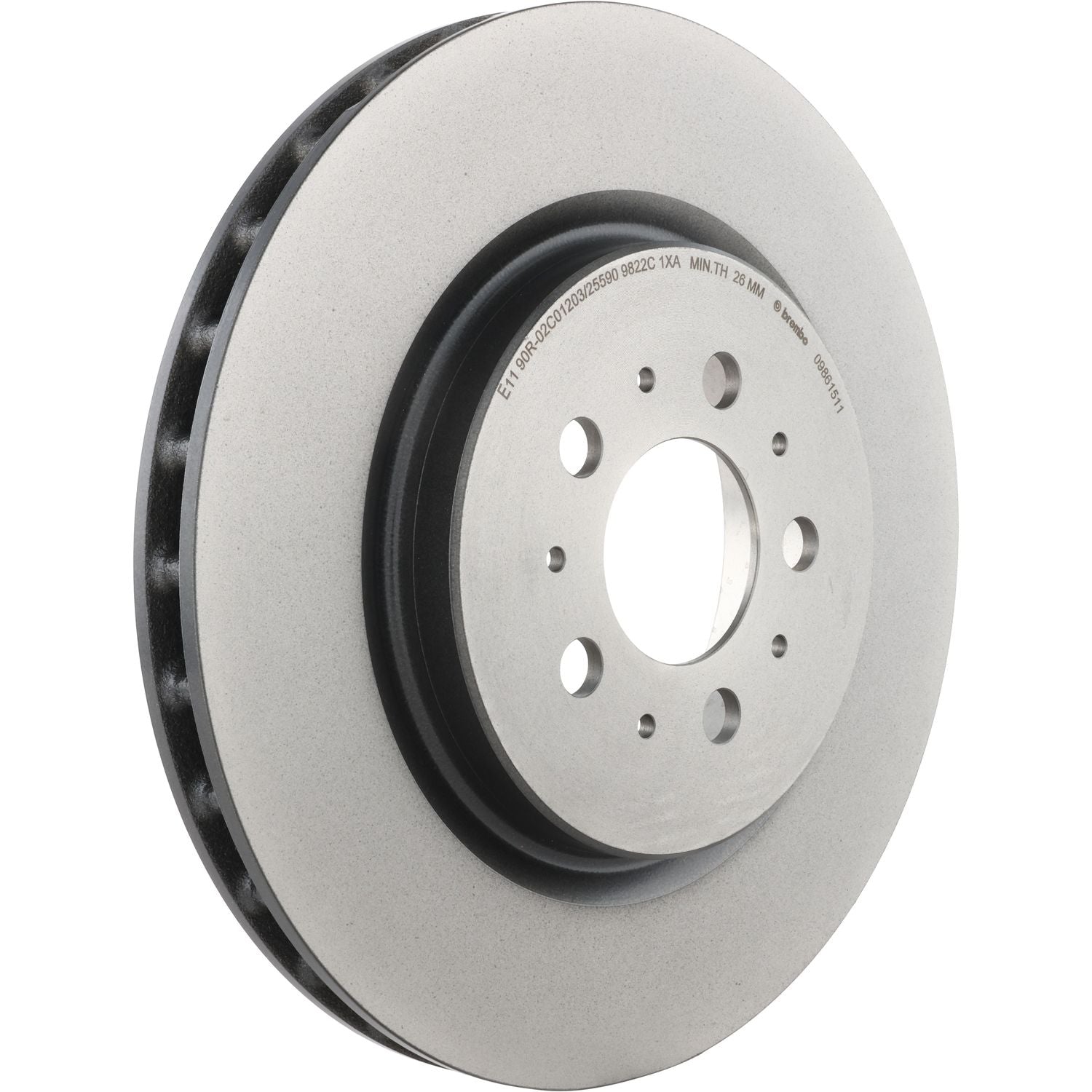 PRIME UV Coated Rear Disc Brake Rotor - 09.8615.11_01
