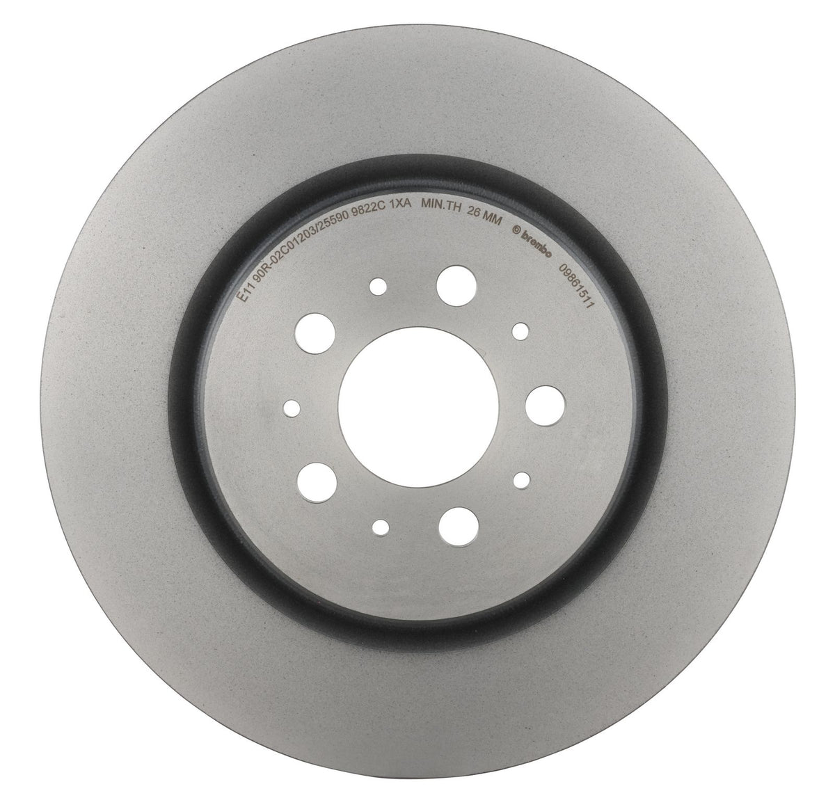 PRIME UV Coated Rear Disc Brake Rotor - 09.8615.11_07