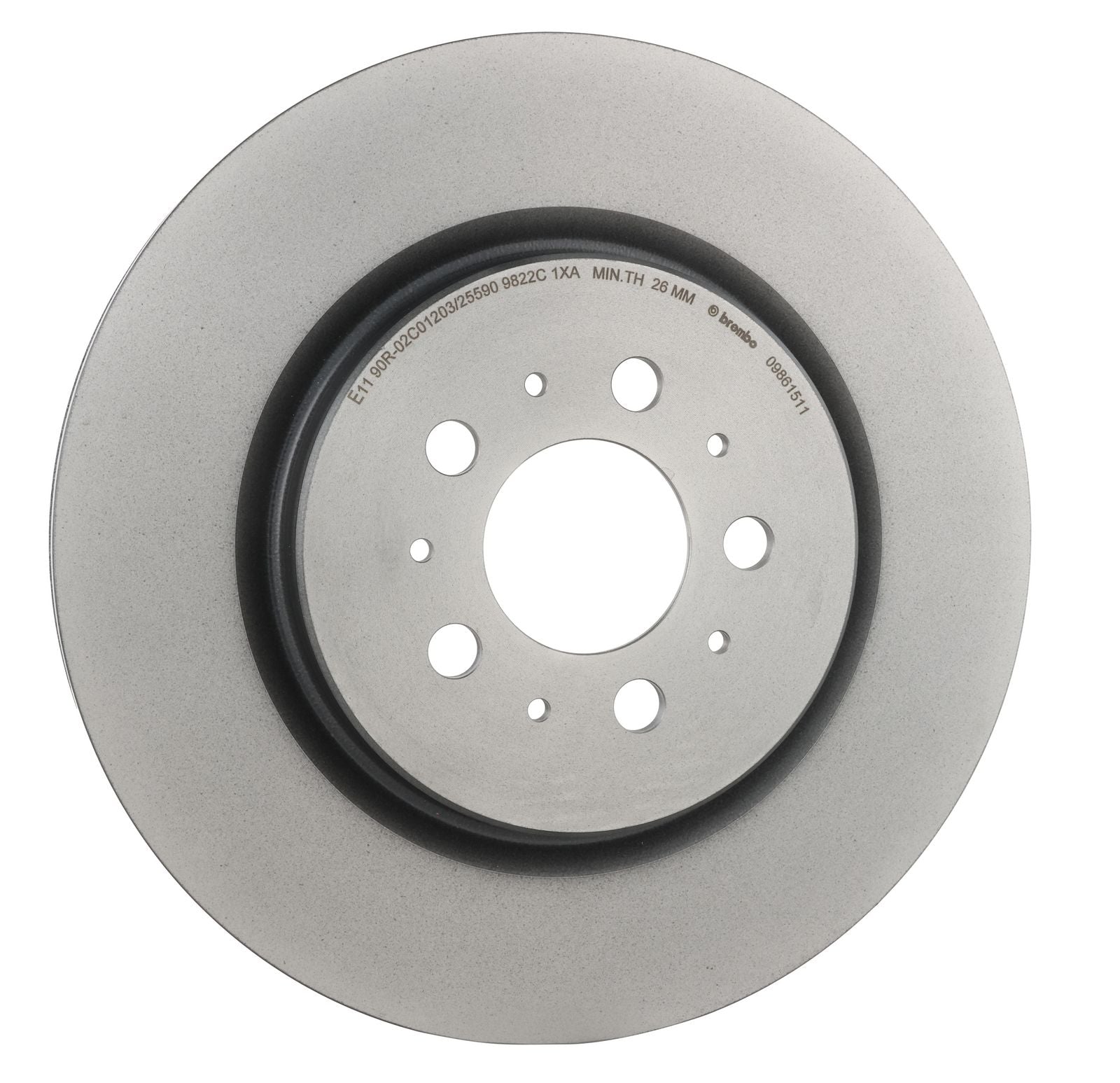 PRIME UV Coated Rear Disc Brake Rotor - 09.8615.11_30