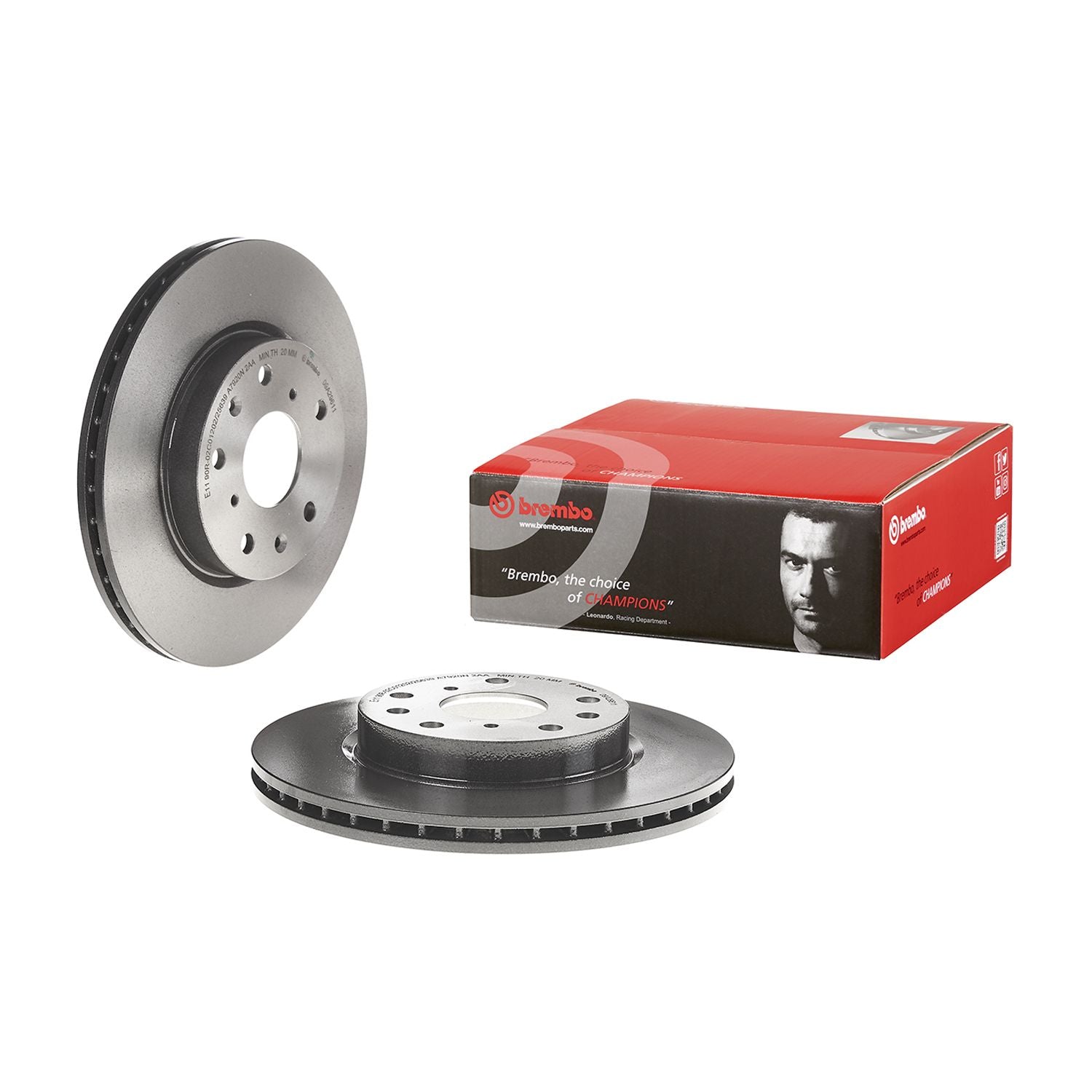 PRIME UV Coated Rear Disc Brake Rotor - 09.A296.11_01