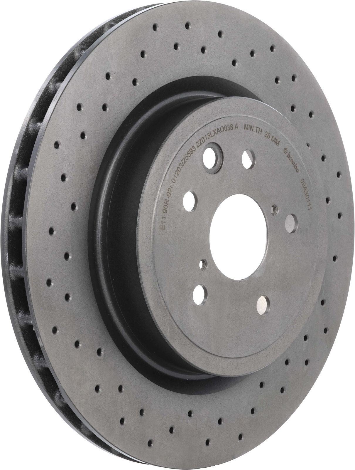 PRIME UV Coated Rear Disc Brake Rotor - 09.A301.11_01
