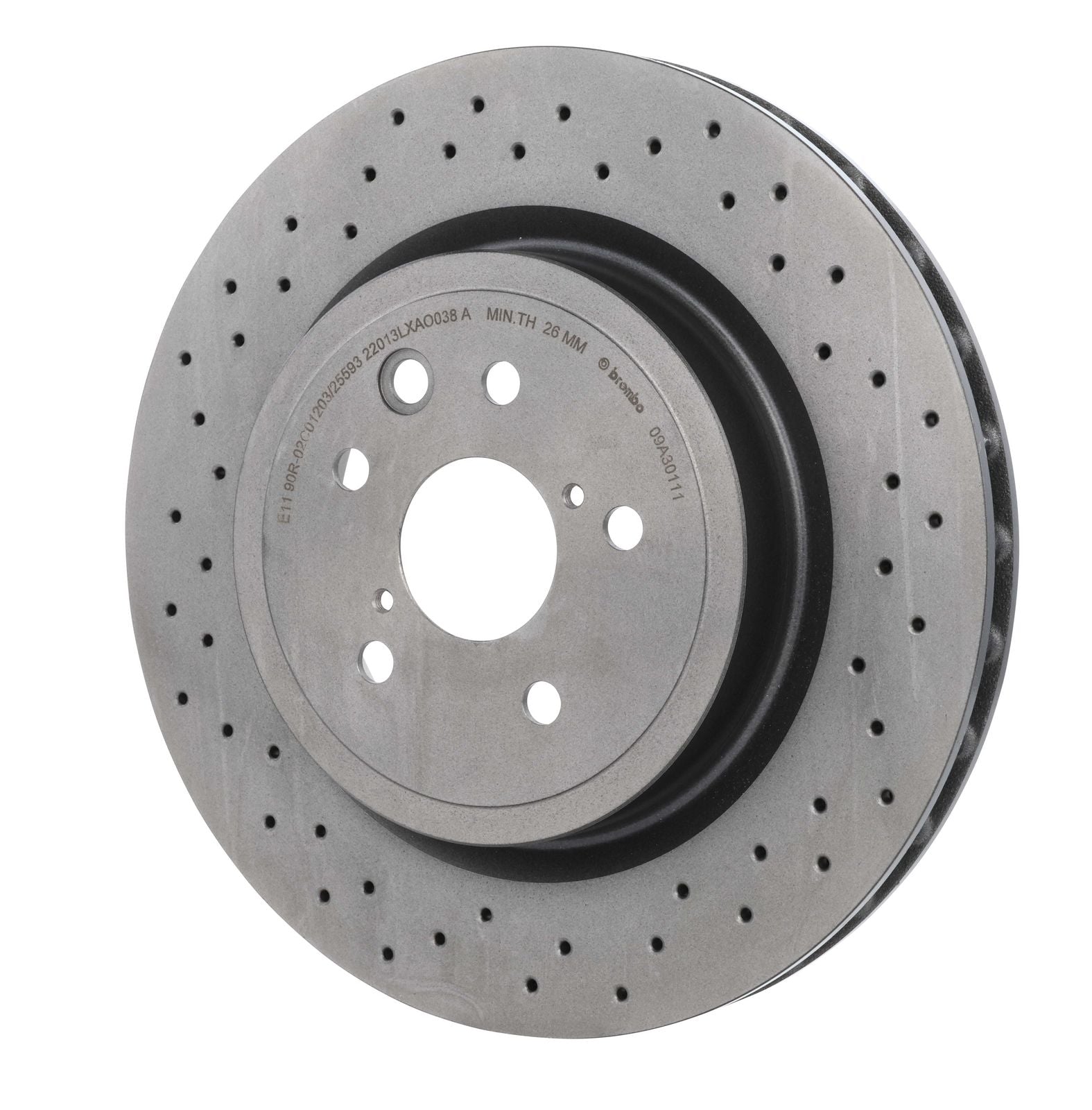 PRIME UV Coated Rear Disc Brake Rotor - 09.A301.11_09