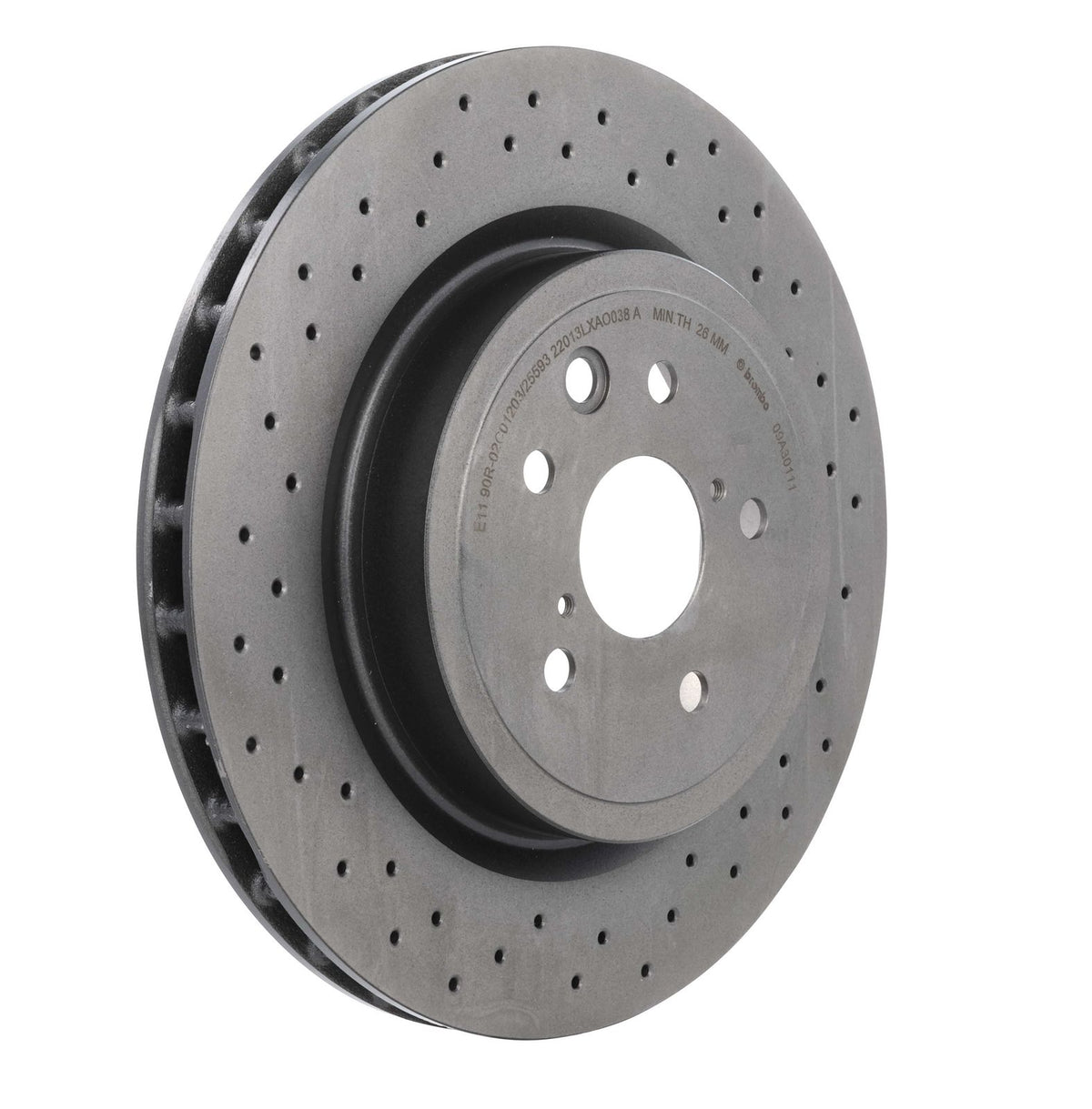 PRIME UV Coated Rear Disc Brake Rotor - 09.A301.11_28