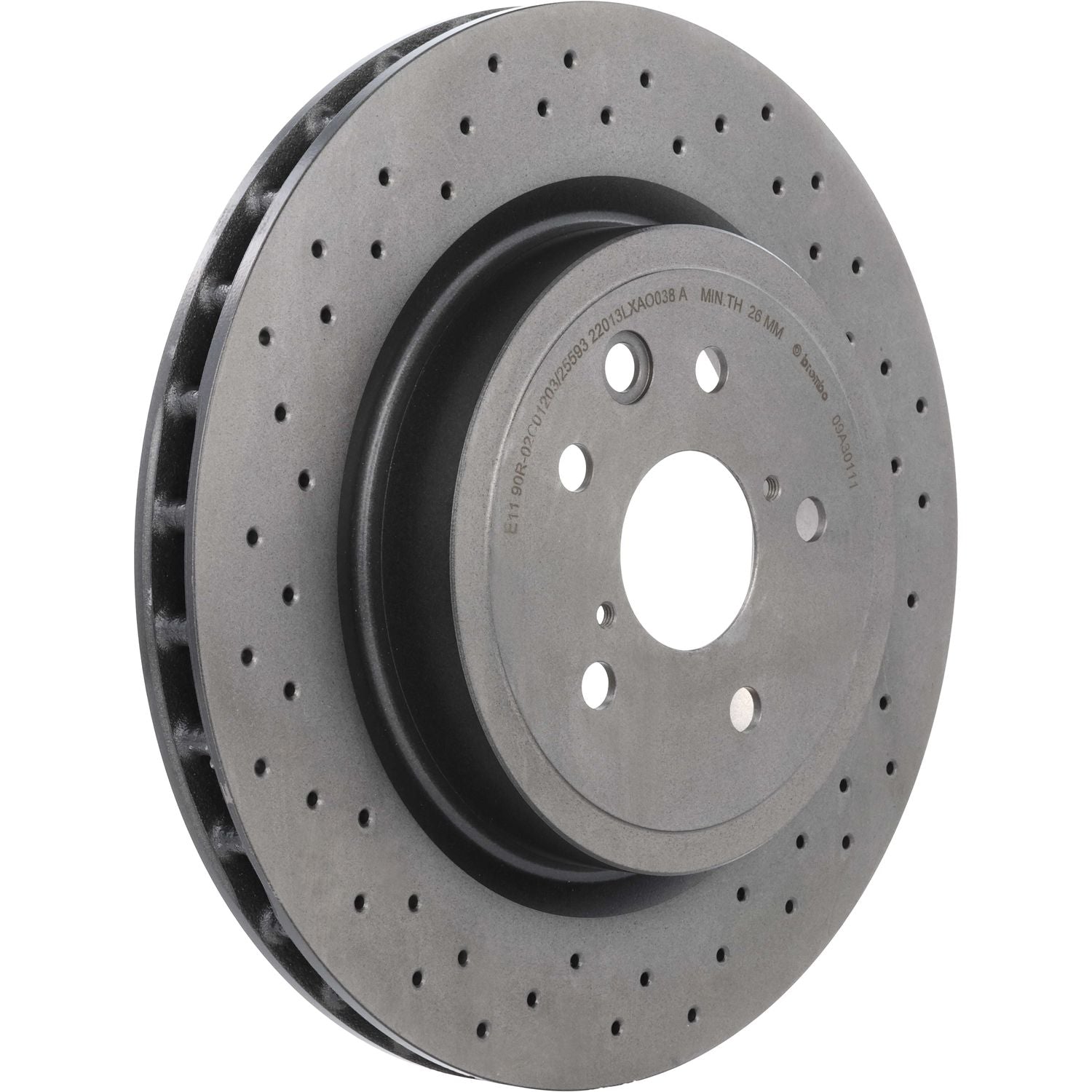 PRIME UV Coated Rear Disc Brake Rotor - 09.A301.11_01