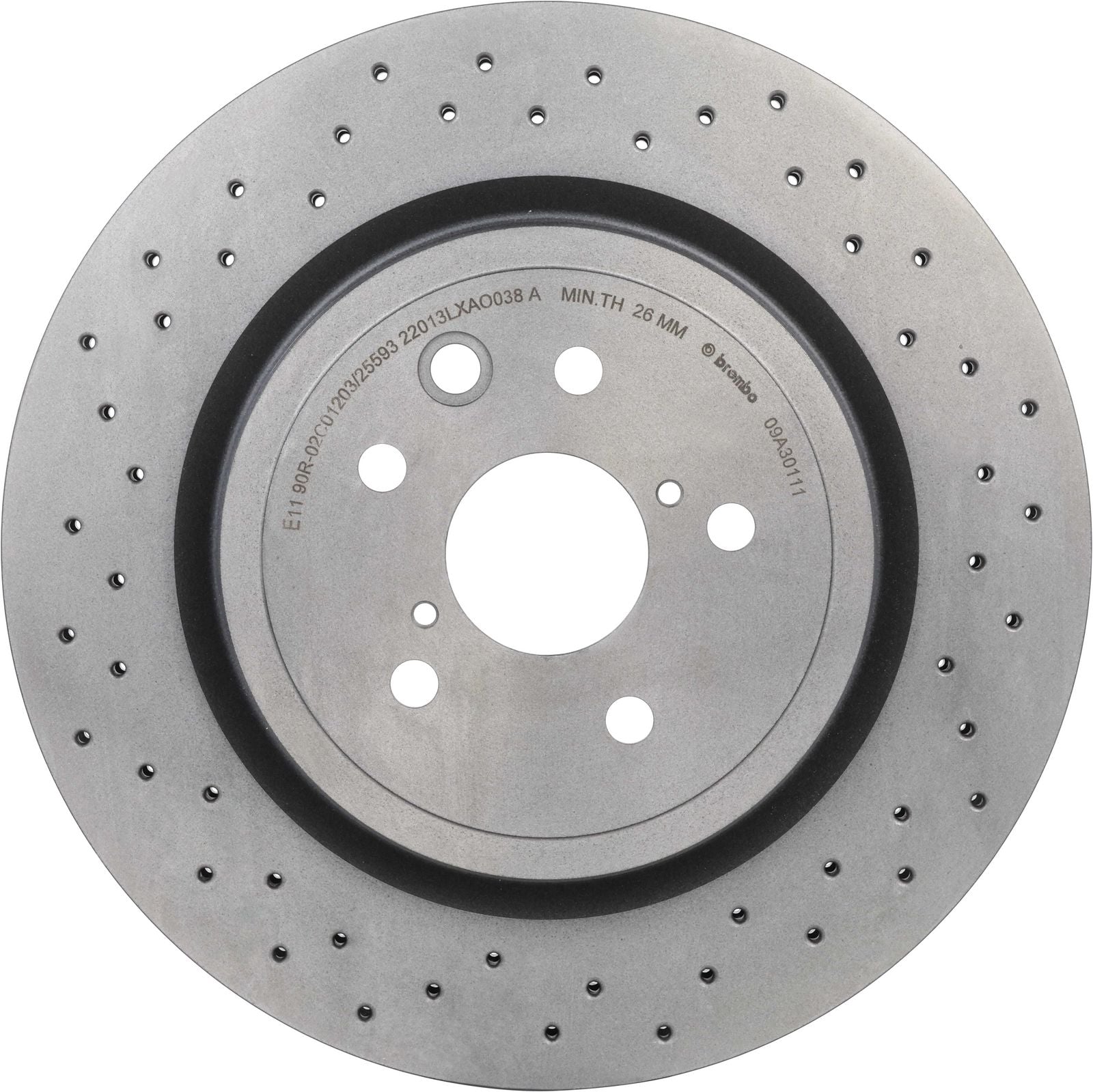 PRIME UV Coated Rear Disc Brake Rotor - 09.A301.11_03
