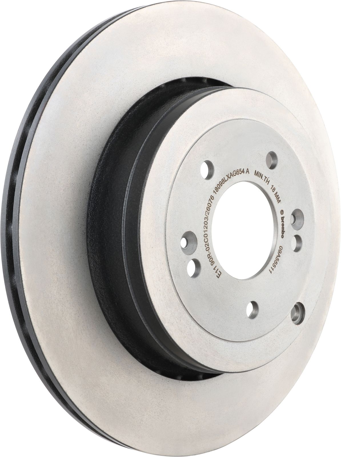 PRIME UV Coated Rear Disc Brake Rotor - 09.A555.11_01