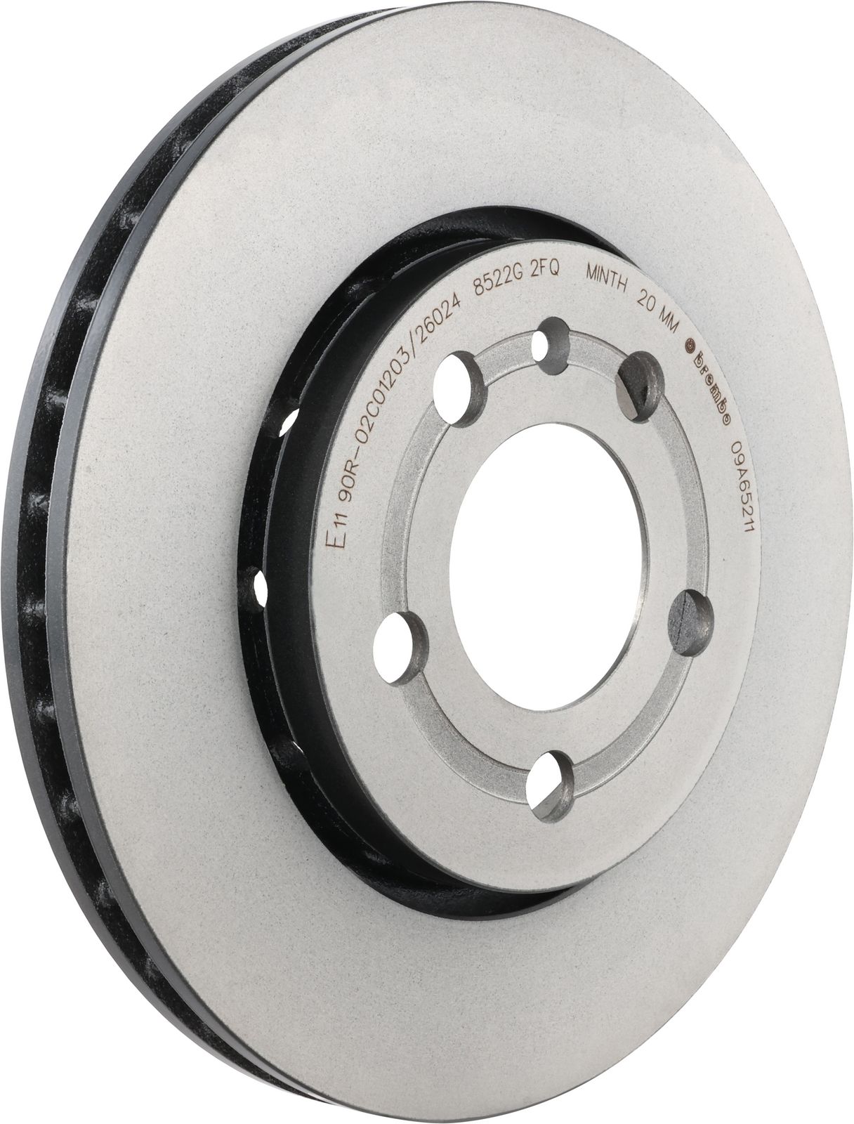 PRIME UV Coated Rear Disc Brake Rotor - 09.A652.11_01