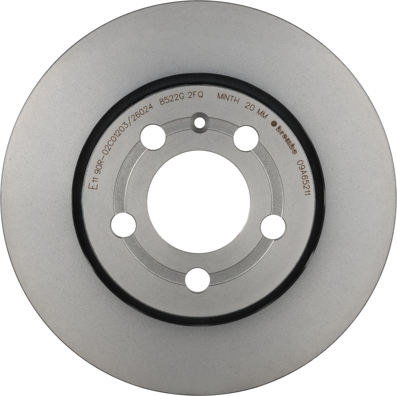 PRIME UV Coated Rear Disc Brake Rotor - 09.A652.11_03