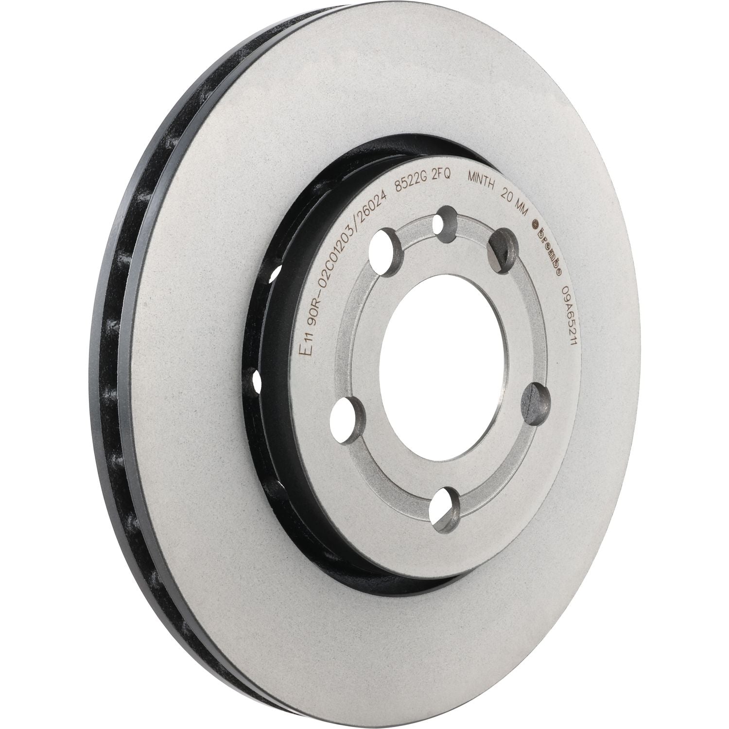 PRIME UV Coated Rear Disc Brake Rotor - 09.A652.11_01