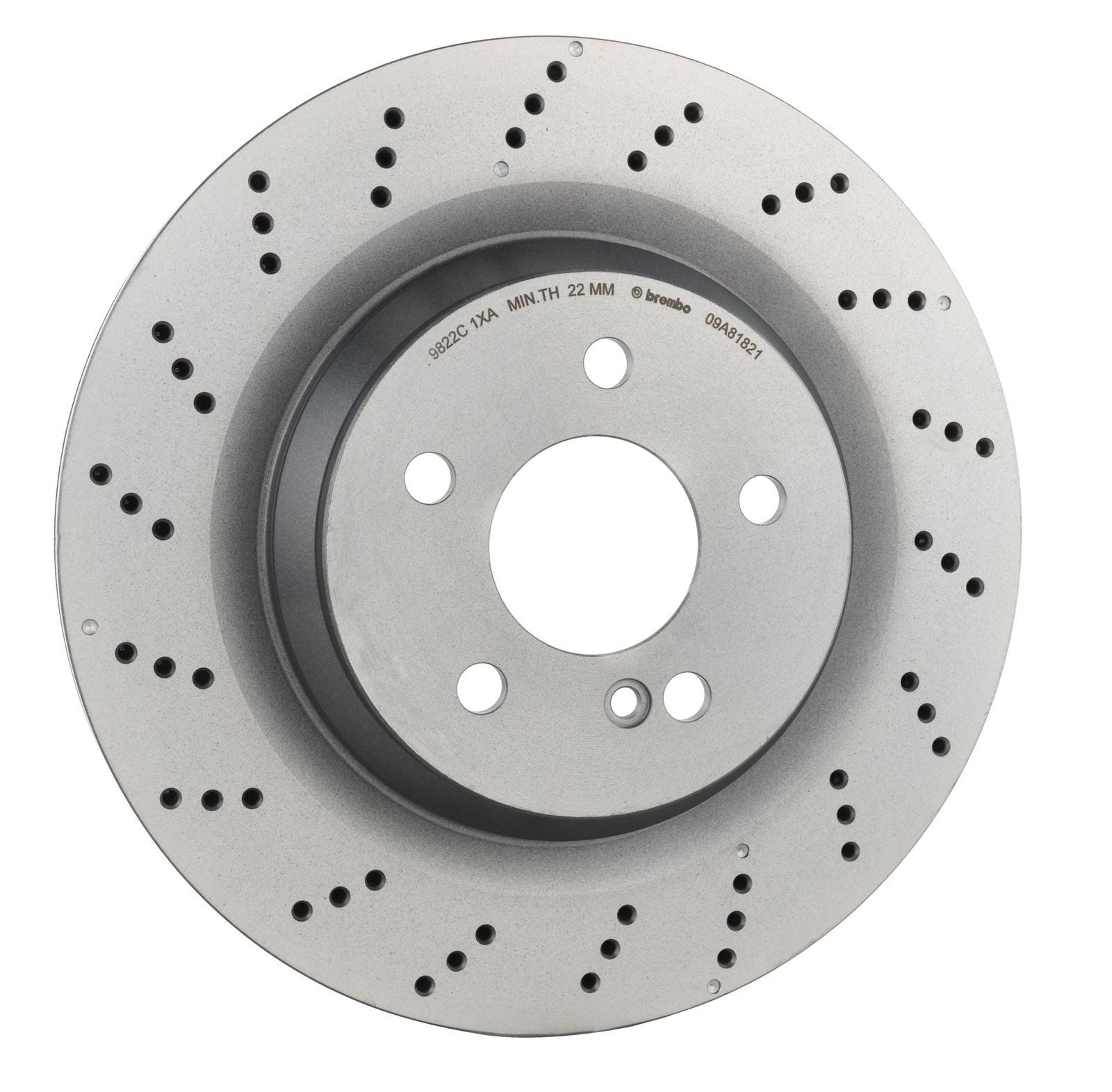 PRIME UV Coated Rear Disc Brake Rotor - 09.A818.21_25