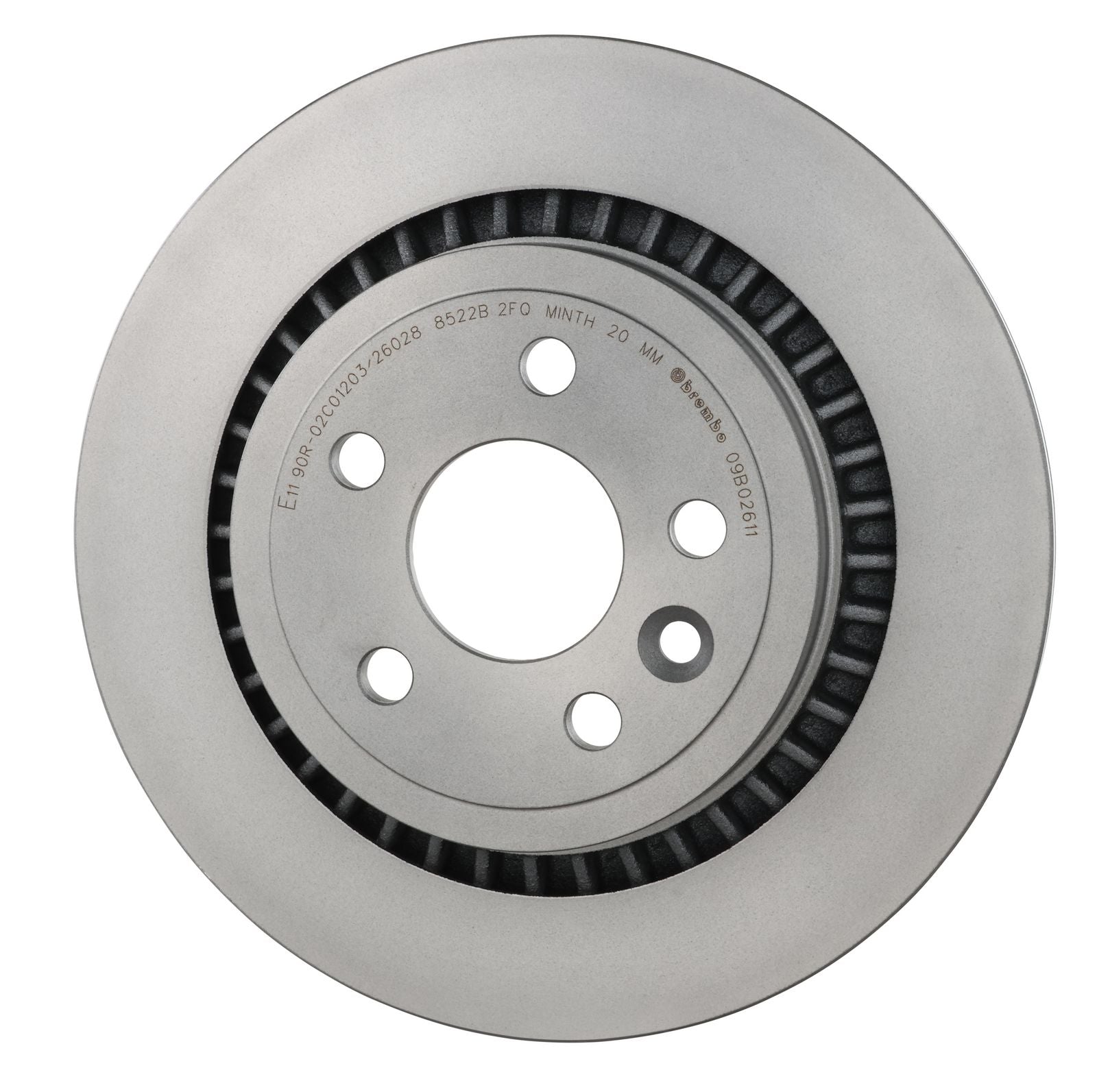PRIME UV Coated Rear Disc Brake Rotor - 09.B026.11_08