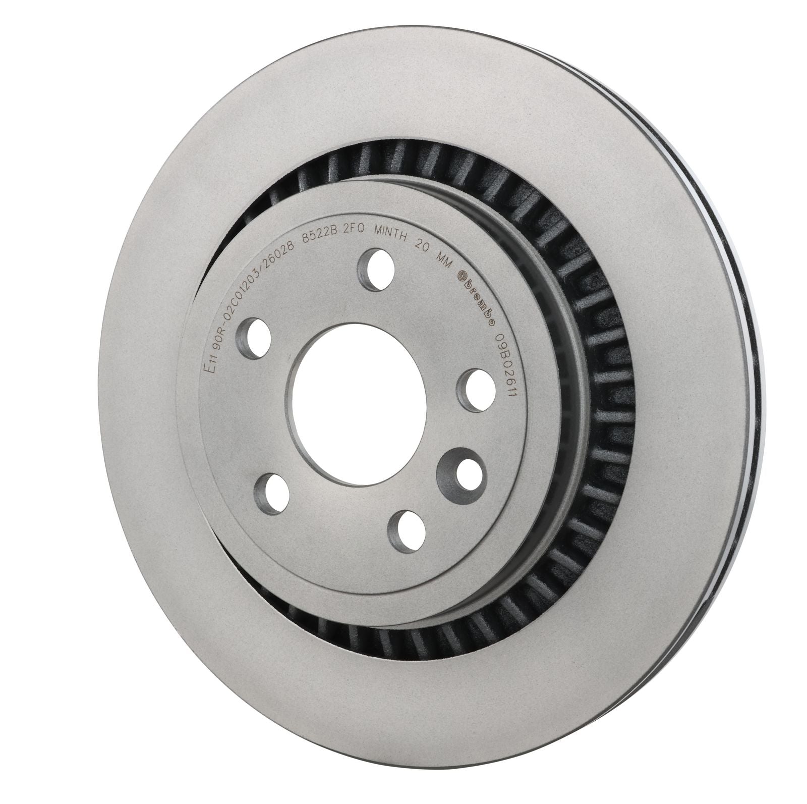 PRIME UV Coated Rear Disc Brake Rotor - 09.B026.11_09