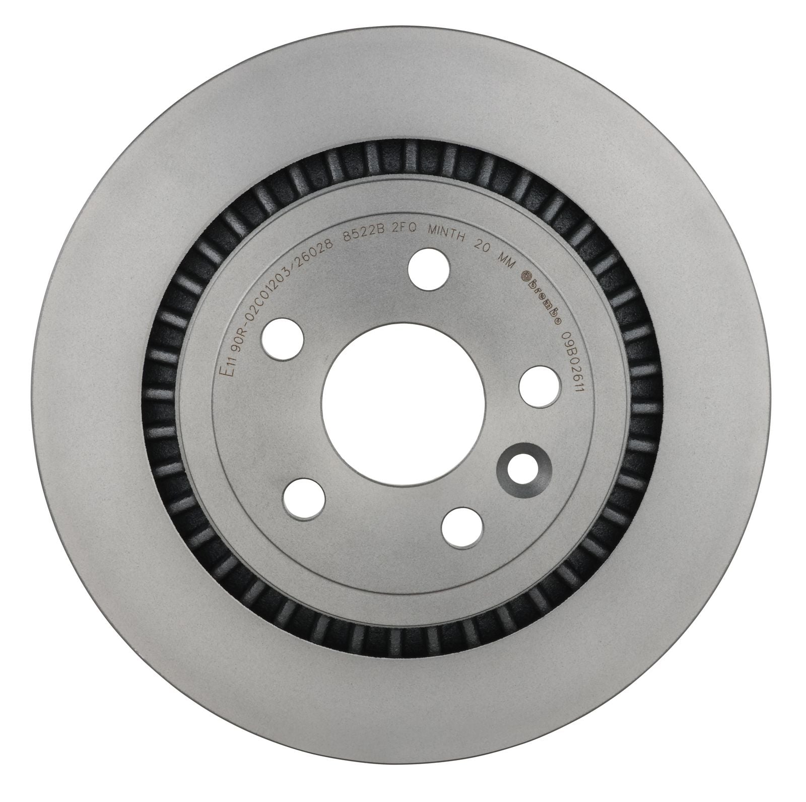 PRIME UV Coated Rear Disc Brake Rotor - 09.B026.11_07