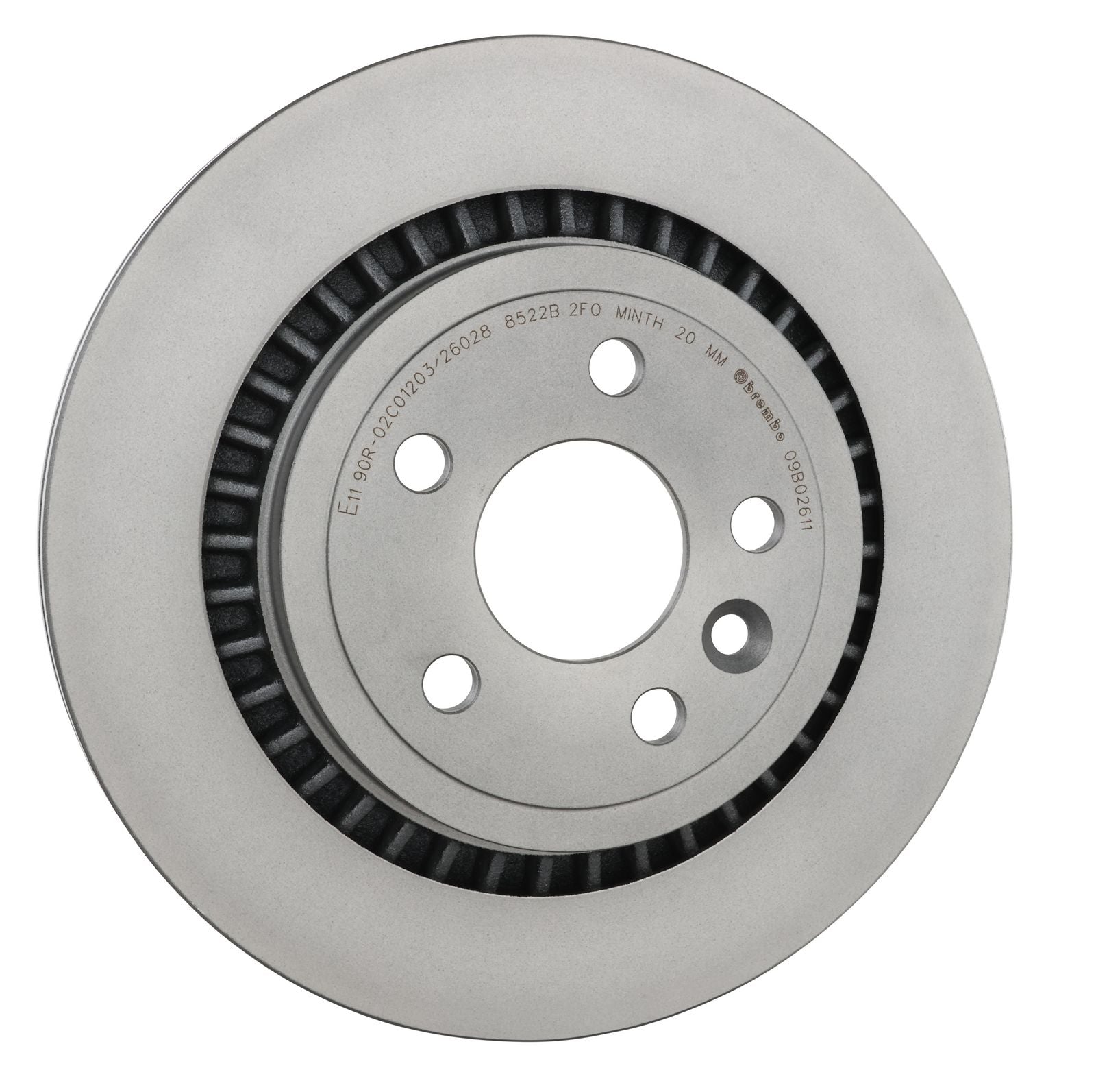 PRIME UV Coated Rear Disc Brake Rotor - 09.B026.11_30