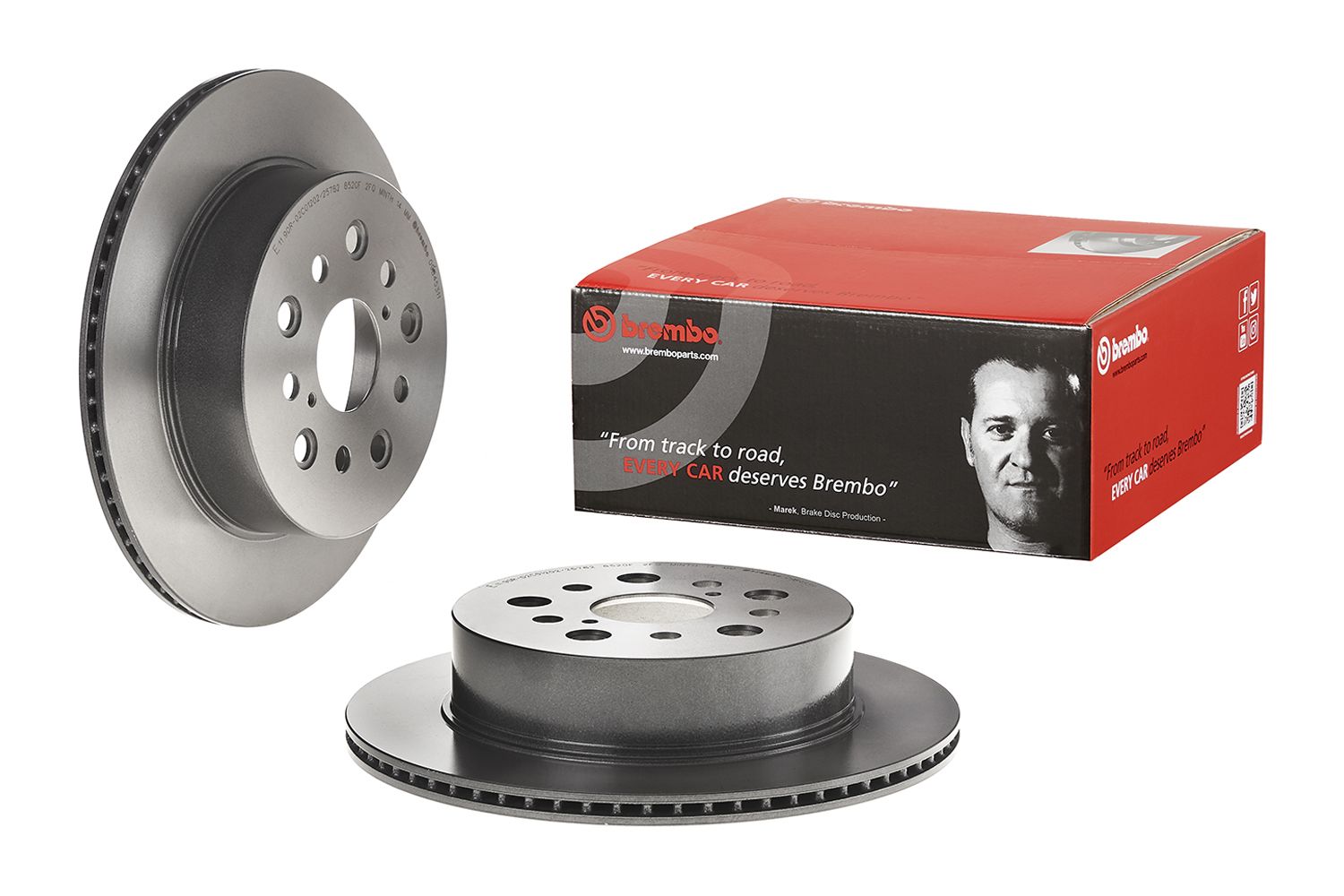 PRIME UV Coated Rear Disc Brake Rotor - 09.B453.11_01