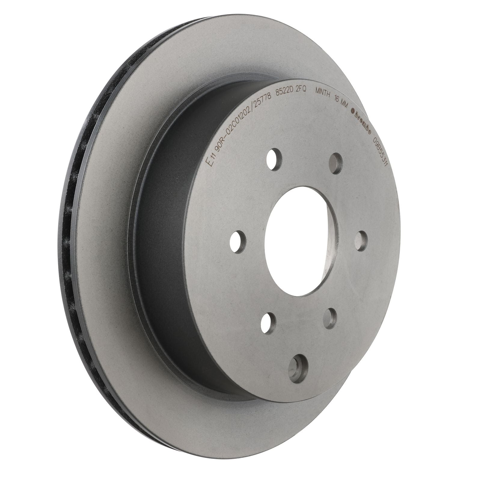 PRIME UV Coated Rear Disc Brake Rotor - 09.B553.11_23