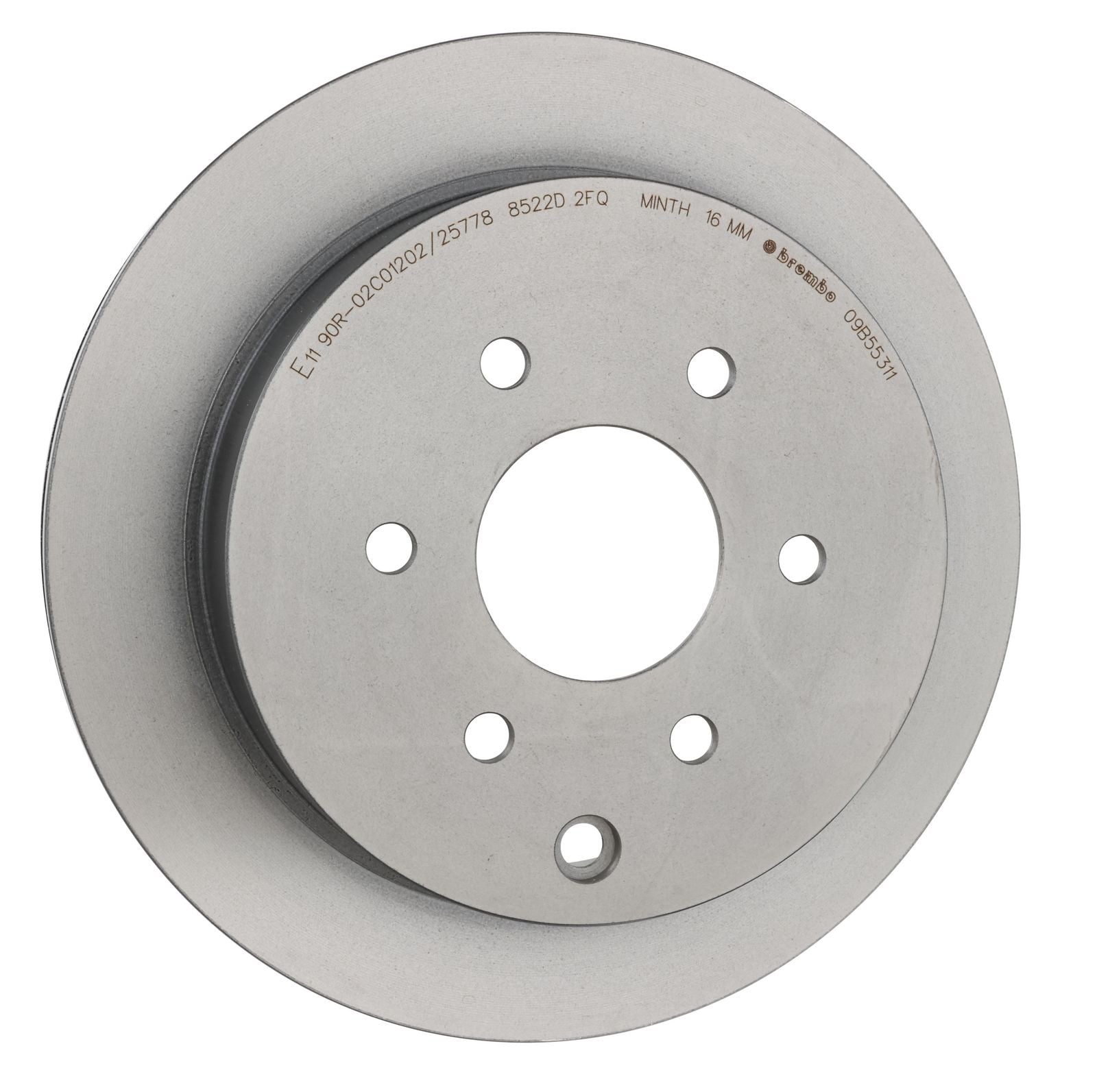 PRIME UV Coated Rear Disc Brake Rotor - 09.B553.11_25