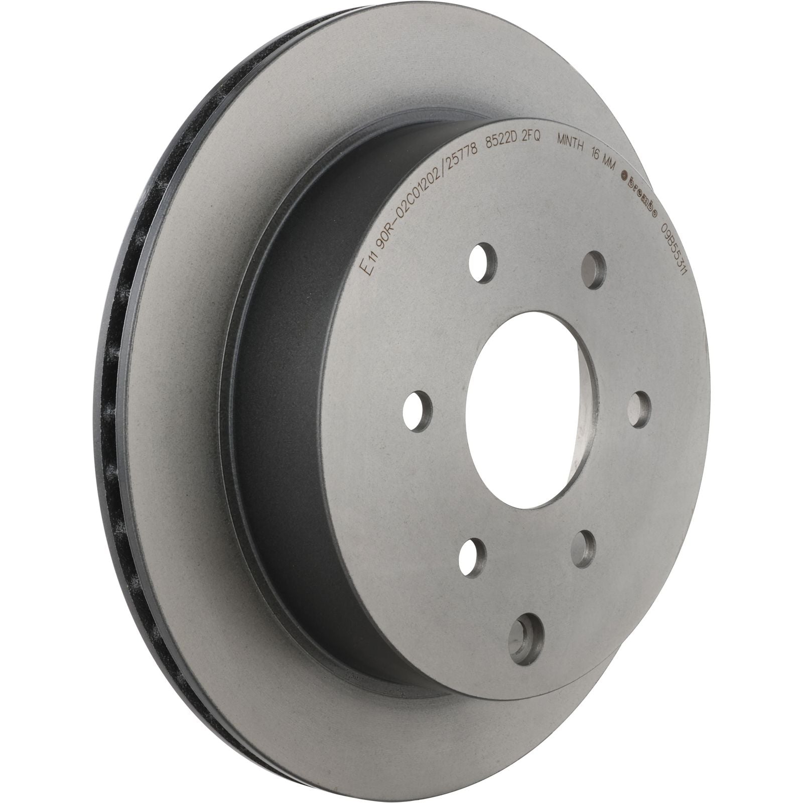 PRIME UV Coated Rear Disc Brake Rotor - 09.B553.11_26