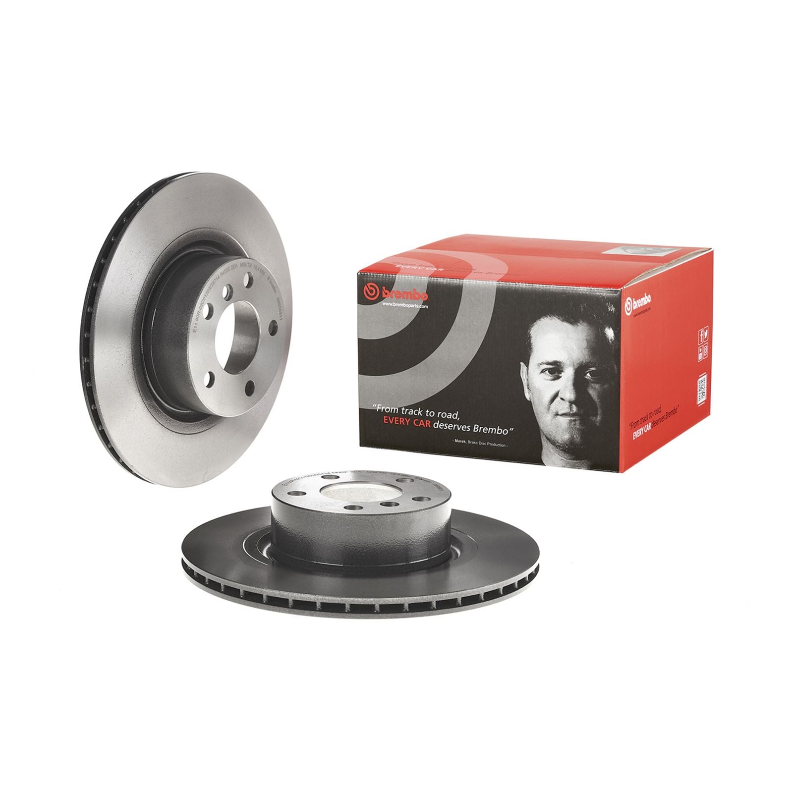 PRIME UV Coated Rear Disc Brake Rotor - 09.B569.11_01