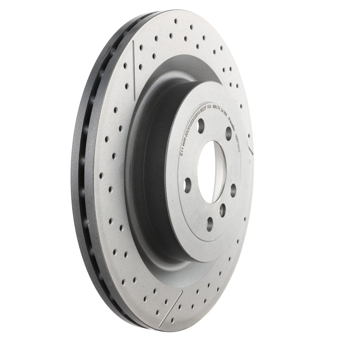 PRIME UV Coated Rear Disc Brake Rotor - 09.B710.11_21