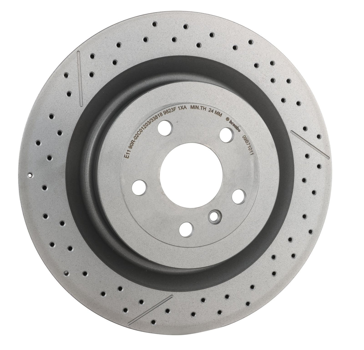 PRIME UV Coated Rear Disc Brake Rotor - 09.B710.11_24
