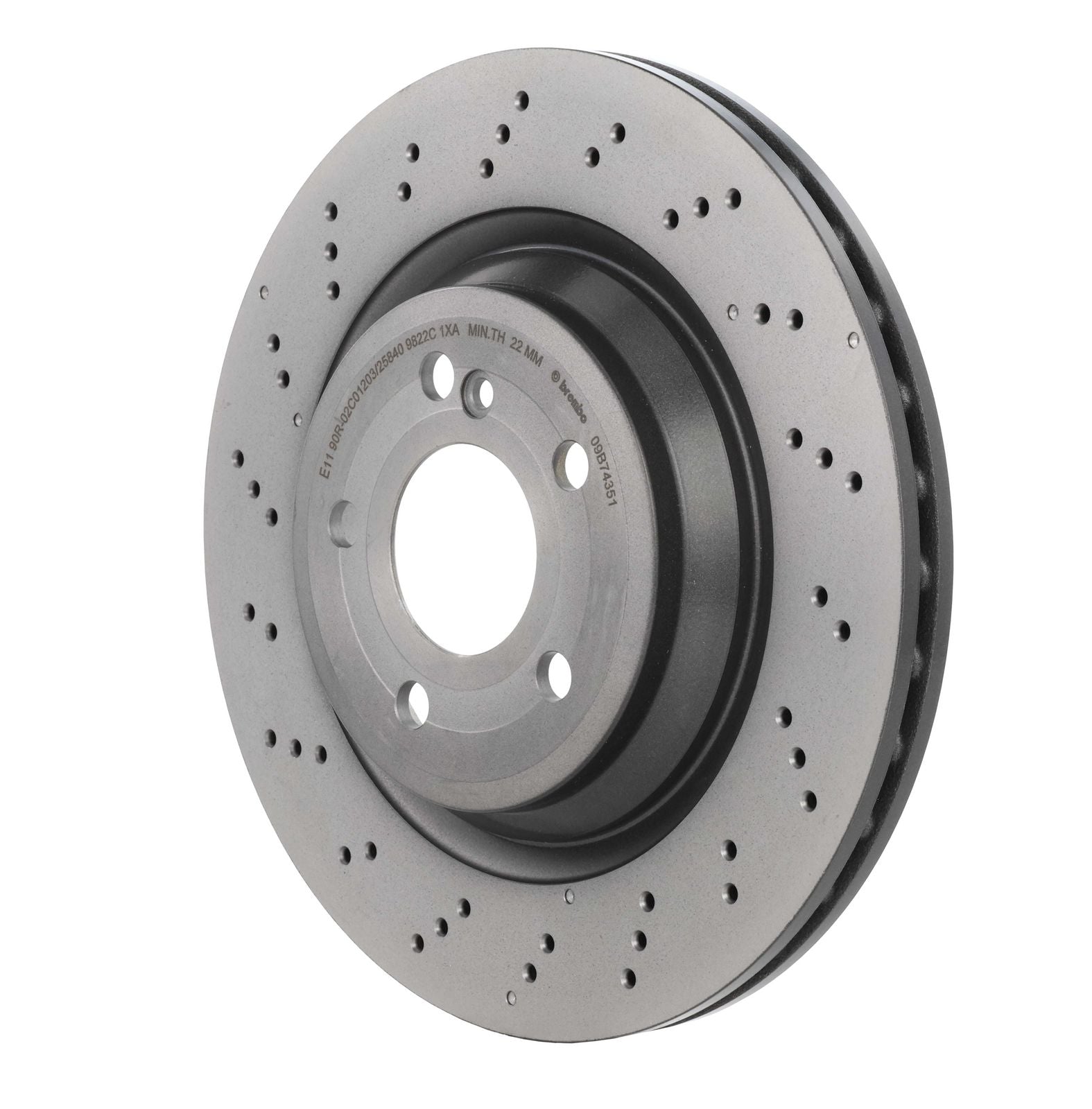 PRIME UV Coated Rear Disc Brake Rotor - 09.B743.51_05