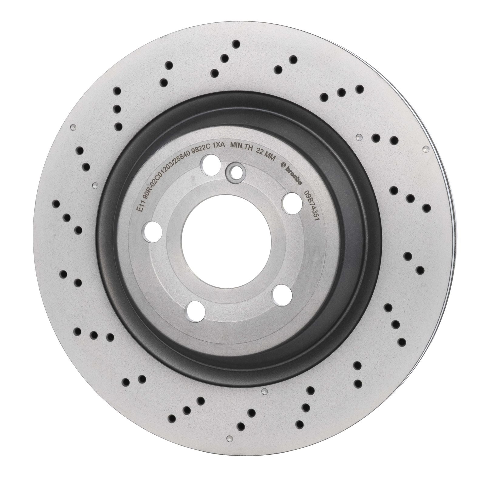 PRIME UV Coated Rear Disc Brake Rotor - 09.B743.51_03