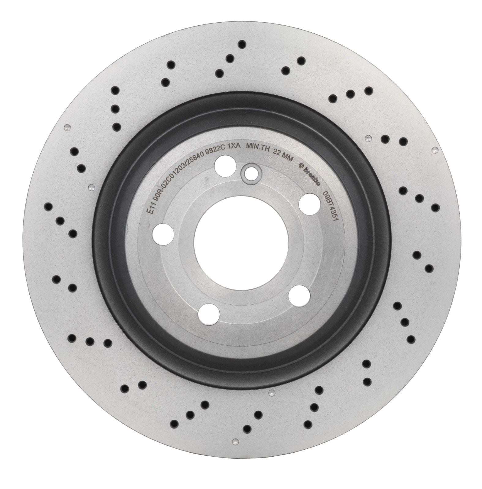 PRIME UV Coated Rear Disc Brake Rotor - 09.B743.51_02