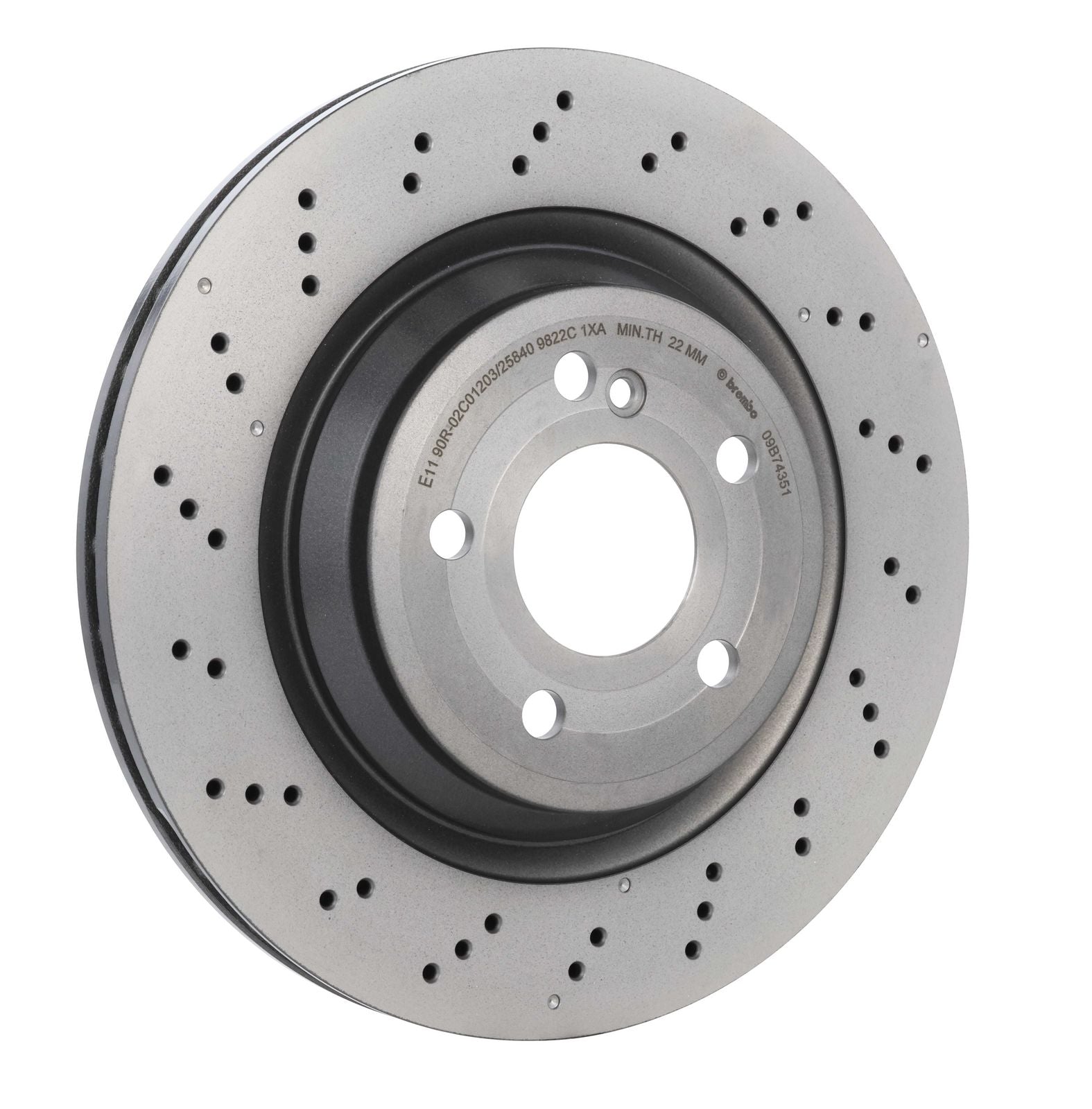 PRIME UV Coated Rear Disc Brake Rotor - 09.B743.51_24