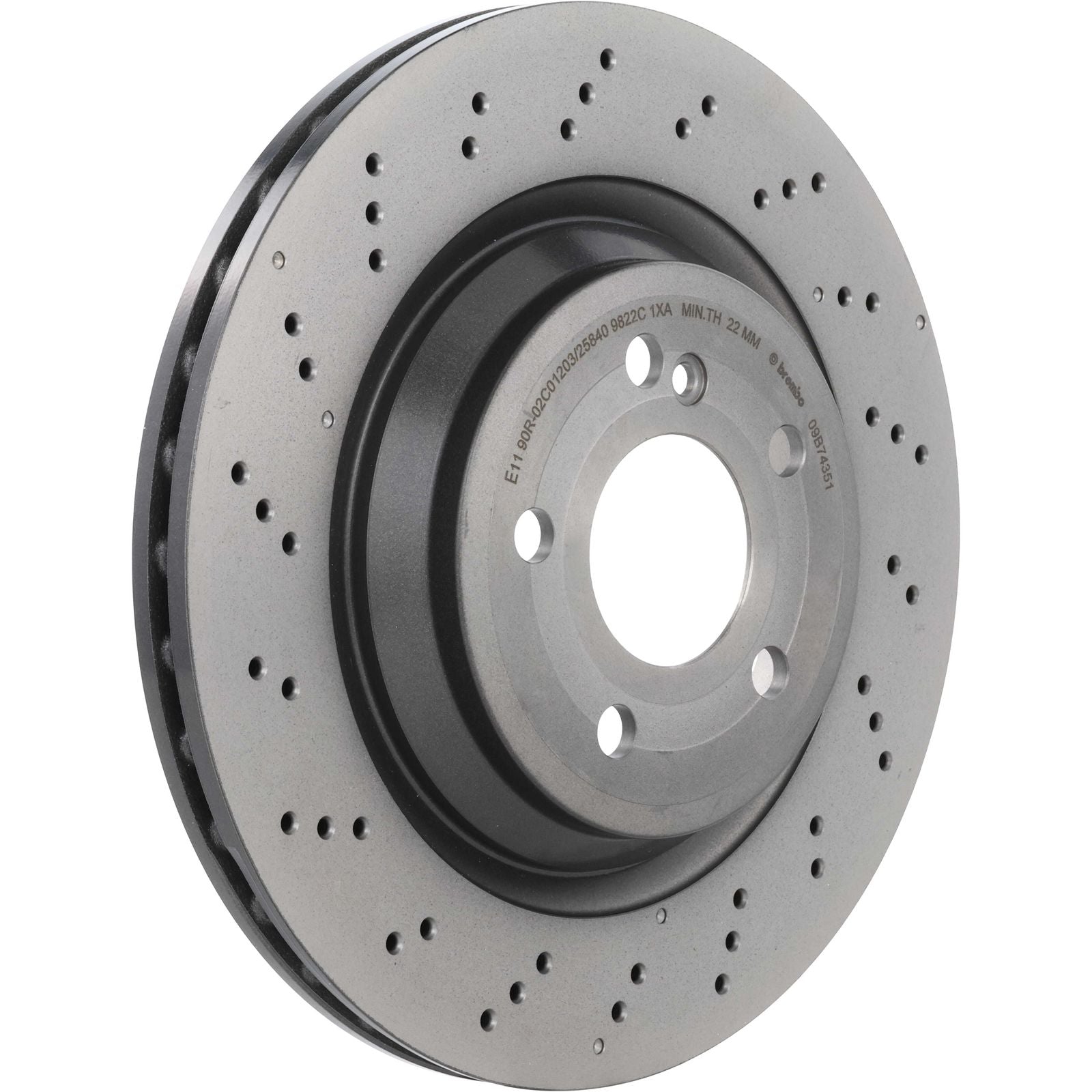 PRIME UV Coated Rear Disc Brake Rotor - 09.B743.51_26