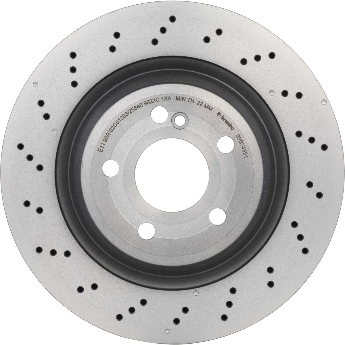 PRIME UV Coated Rear Disc Brake Rotor - 09.B743.51_28