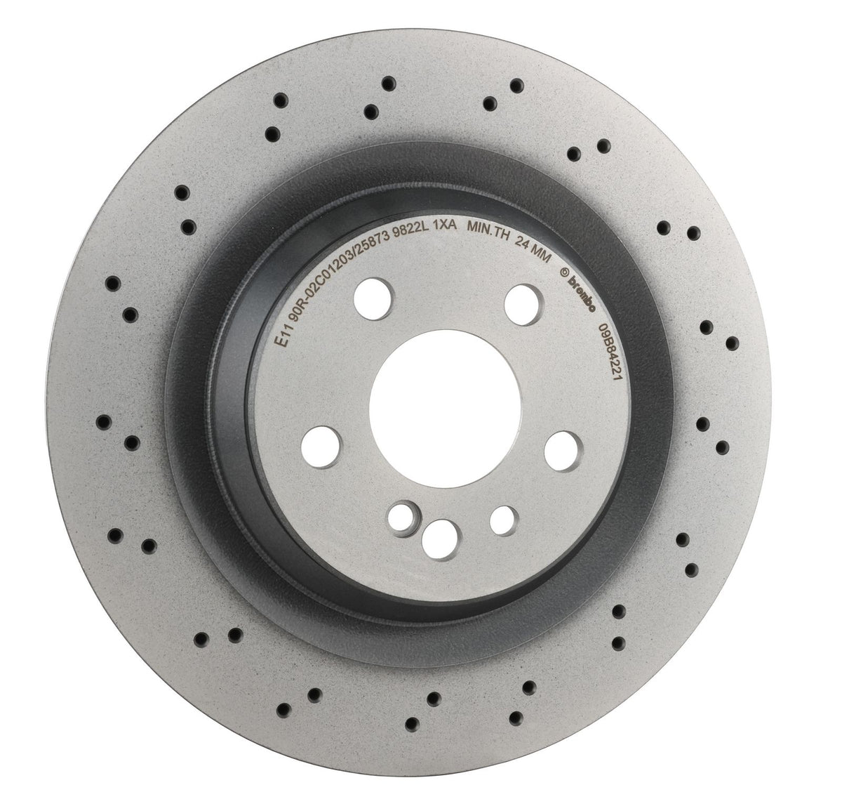 PRIME UV Coated Rear Disc Brake Rotor - 09.B842.21_25