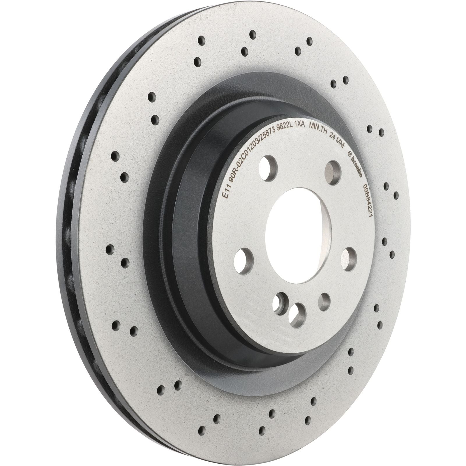 PRIME UV Coated Rear Disc Brake Rotor - 09.B842.21_01