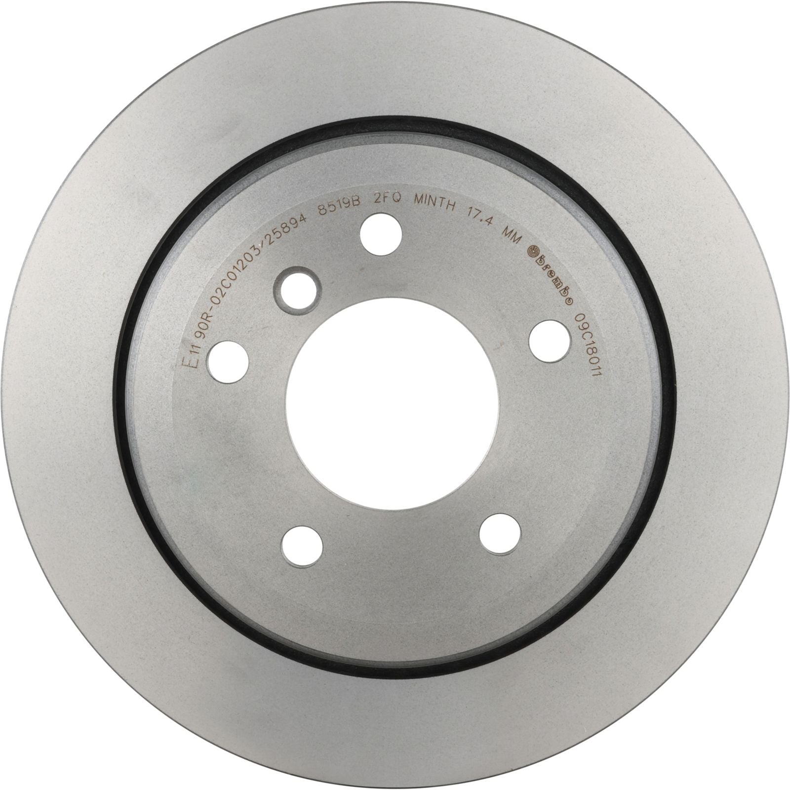 PRIME UV Coated Rear Disc Brake Rotor - 09.C180.11_05