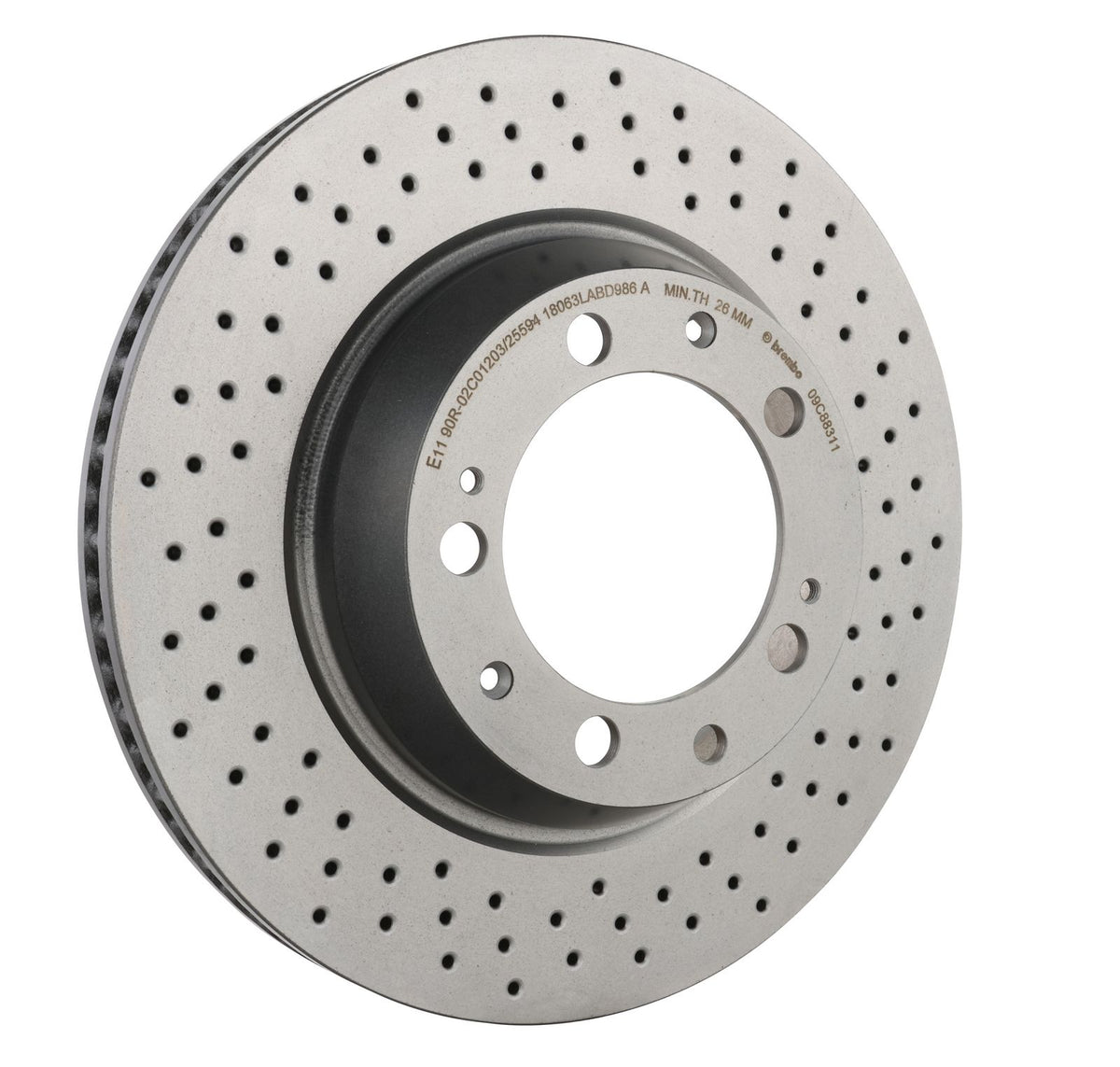 PRIME UV Coated Rear Disc Brake Rotor - 09.C883.11_29