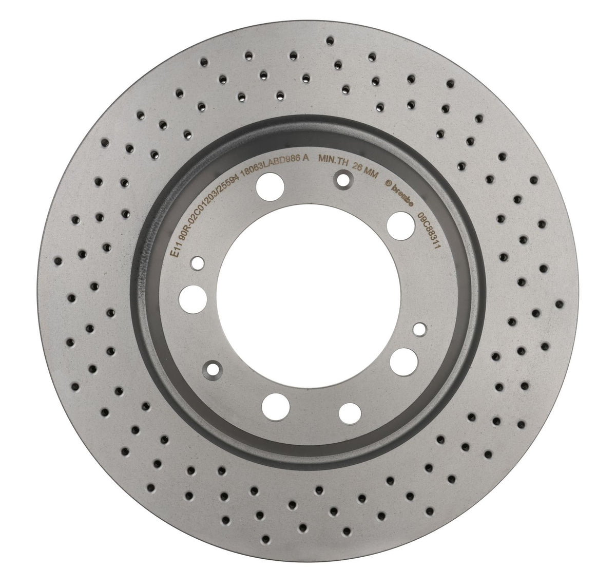 PRIME UV Coated Rear Disc Brake Rotor - 09.C883.11_07
